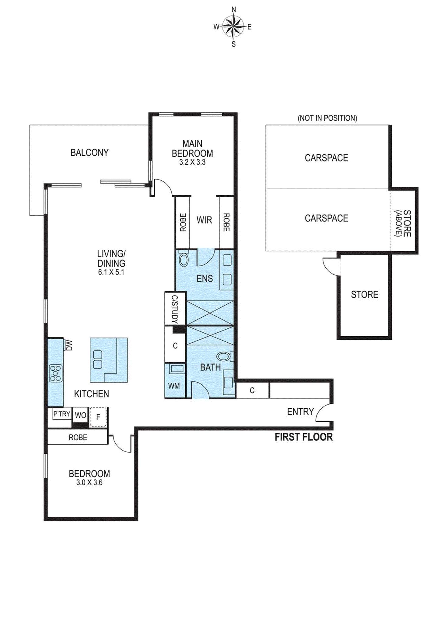 Floorplan of Homely apartment listing, 111/30 Warleigh Grove, Brighton VIC 3186