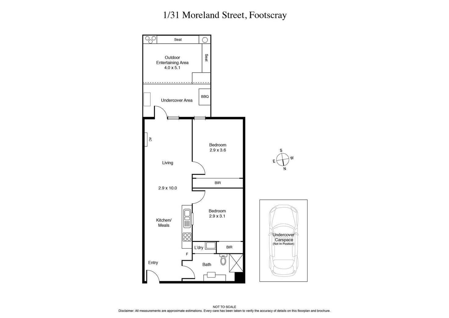 Floorplan of Homely apartment listing, 1/31 Moreland Street, Footscray VIC 3011