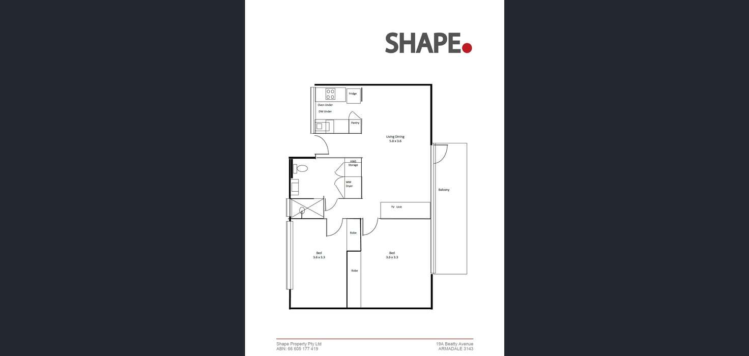 Floorplan of Homely apartment listing, 8/6 Lambert Road, Toorak VIC 3142