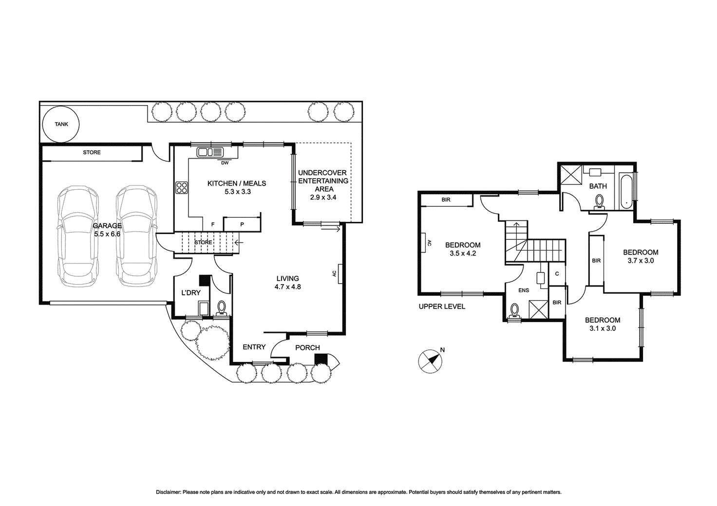 Floorplan of Homely townhouse listing, 3/8 Leman Crescent, Noble Park VIC 3174