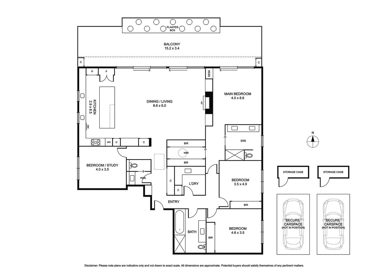 Floorplan of Homely apartment listing, 201/91 Balaclava Road, Caulfield North VIC 3161