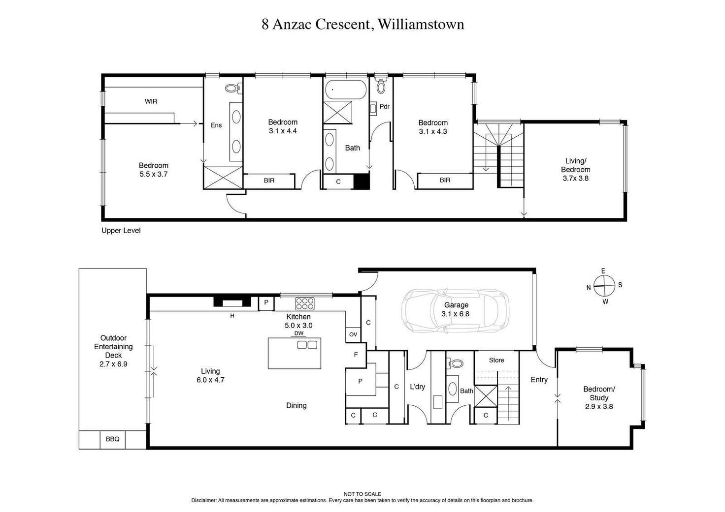Floorplan of Homely house listing, 8 Anzac Crescent, Williamstown VIC 3016