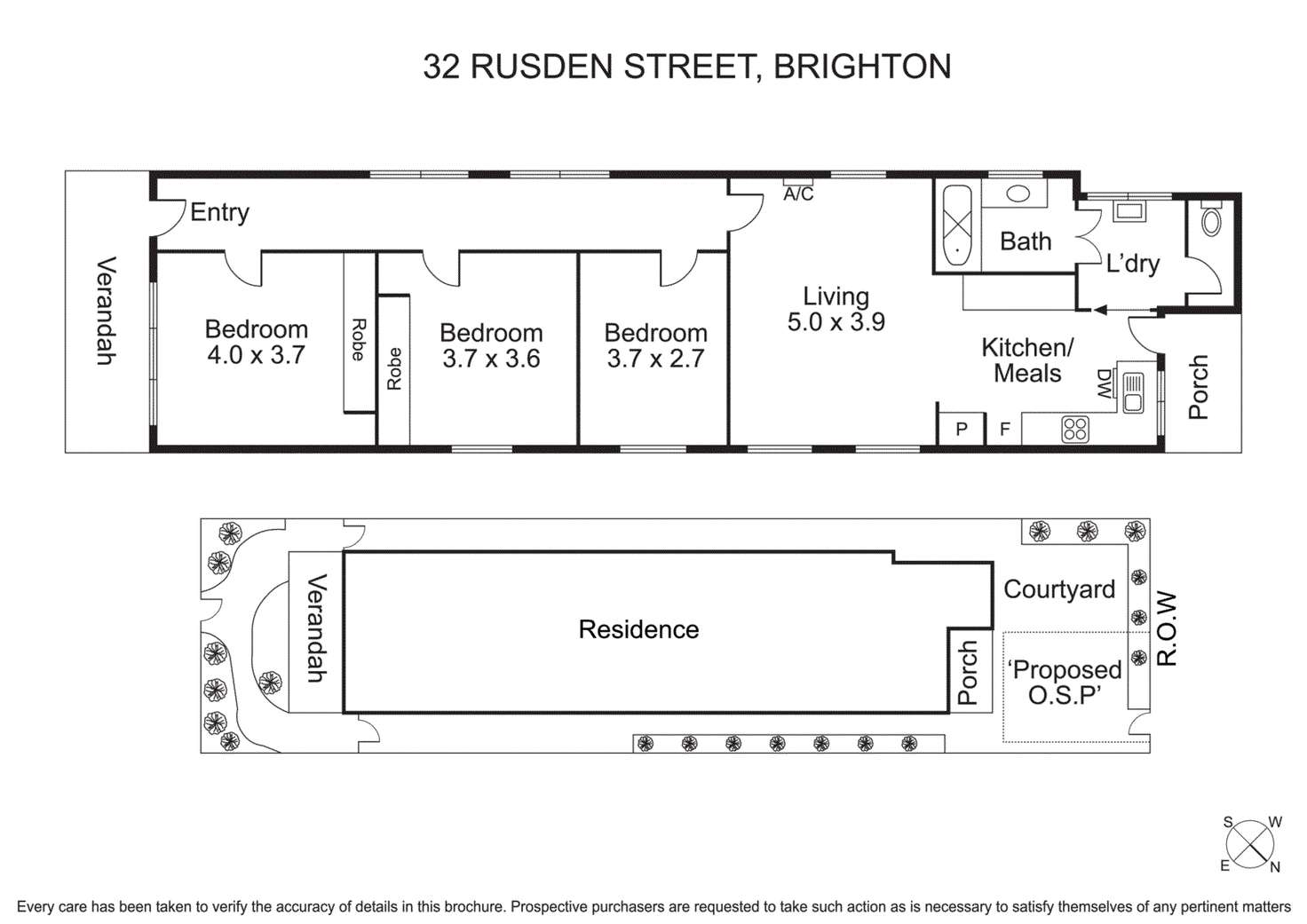 Floorplan of Homely house listing, 32 Rusden Street, Brighton VIC 3186