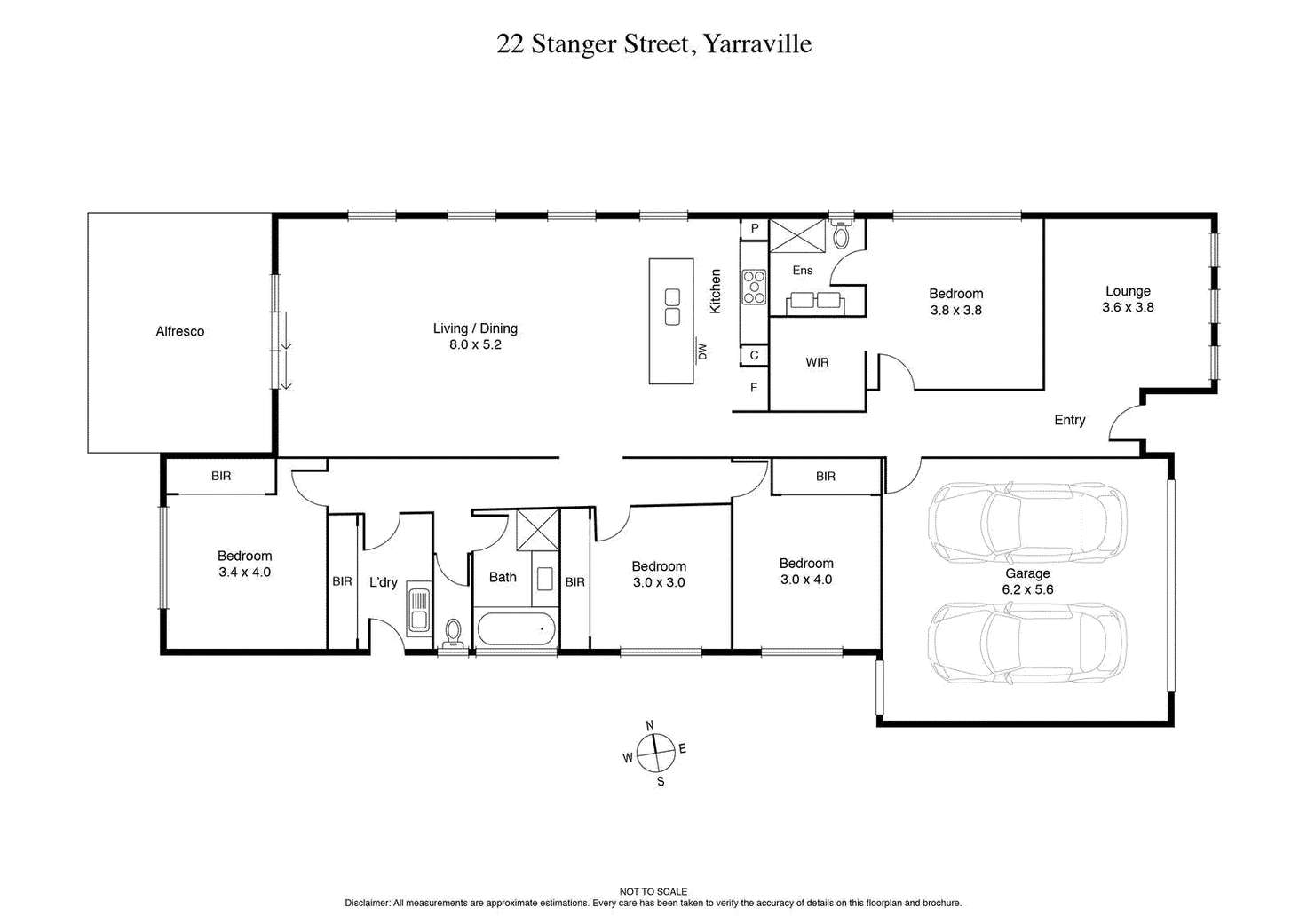 Floorplan of Homely house listing, 22 Stanger Street, Yarraville VIC 3013