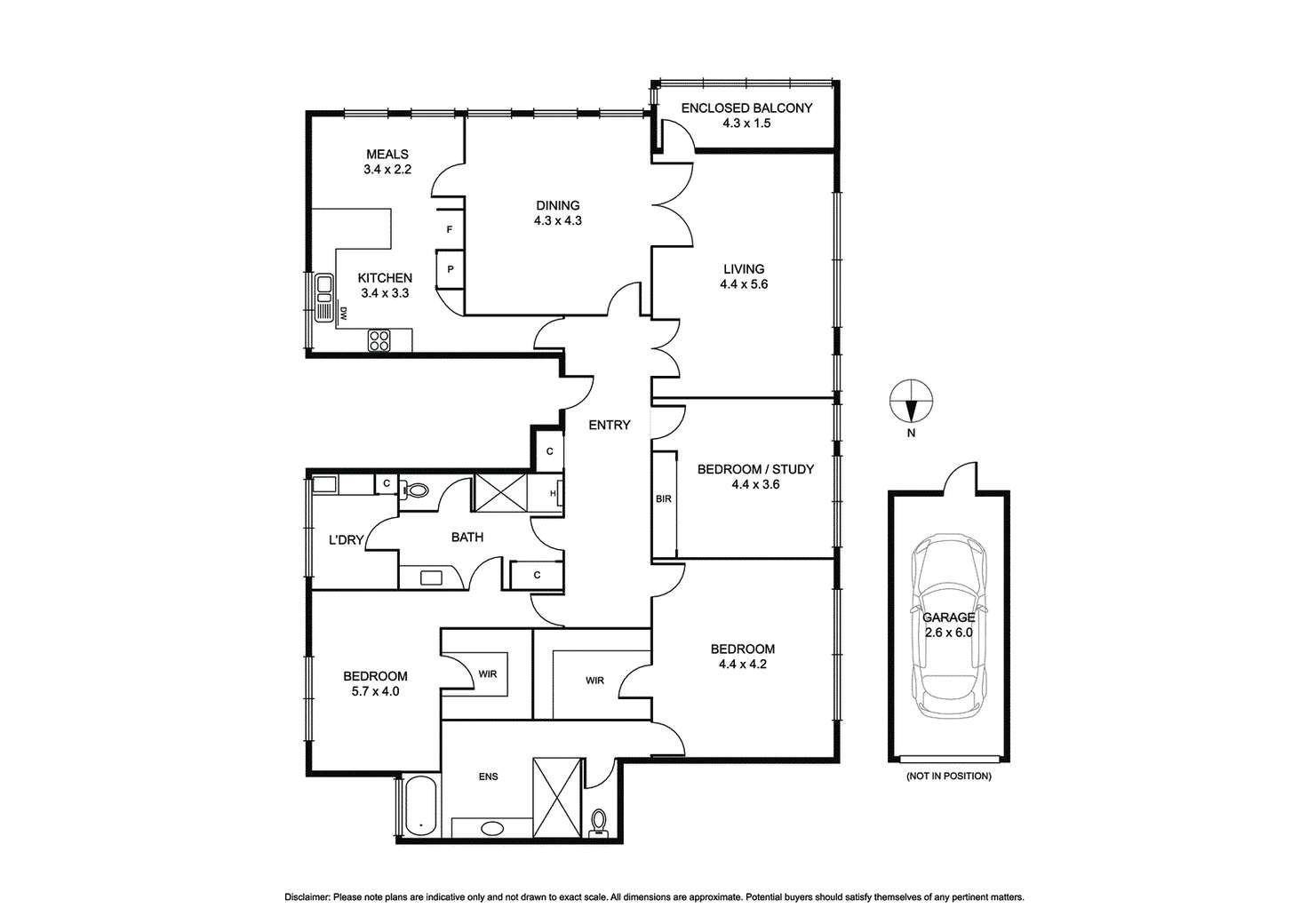 Floorplan of Homely apartment listing, 3/536 Toorak Road, Toorak VIC 3142