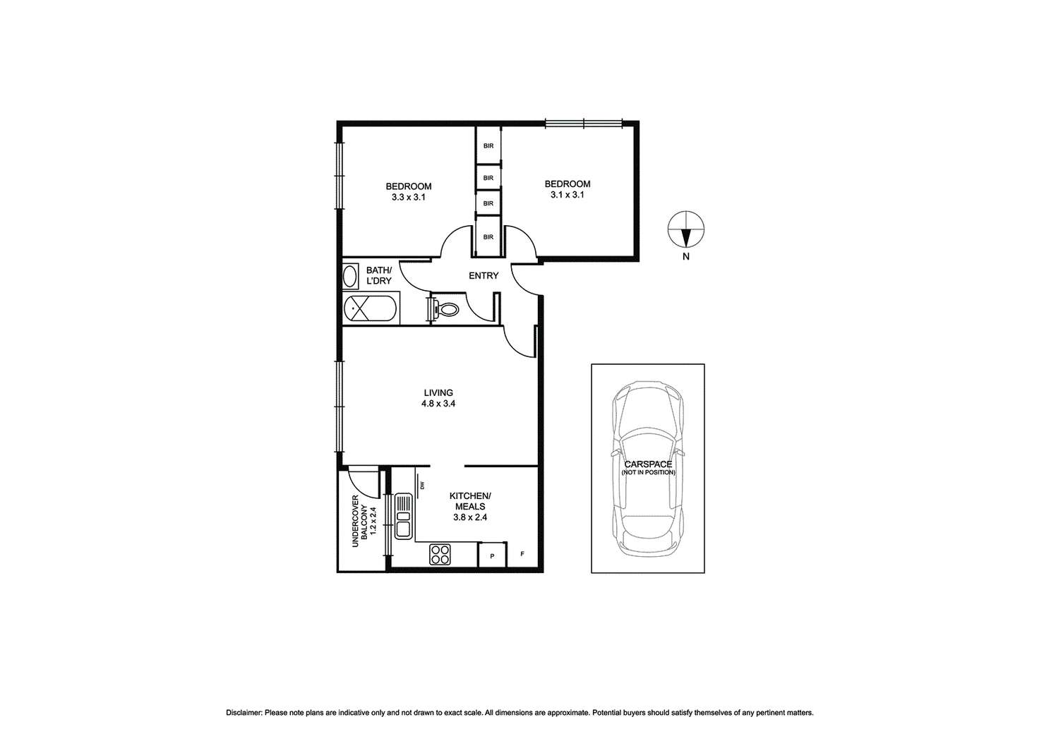 Floorplan of Homely apartment listing, 2/199 Hotham Street, Ripponlea VIC 3185
