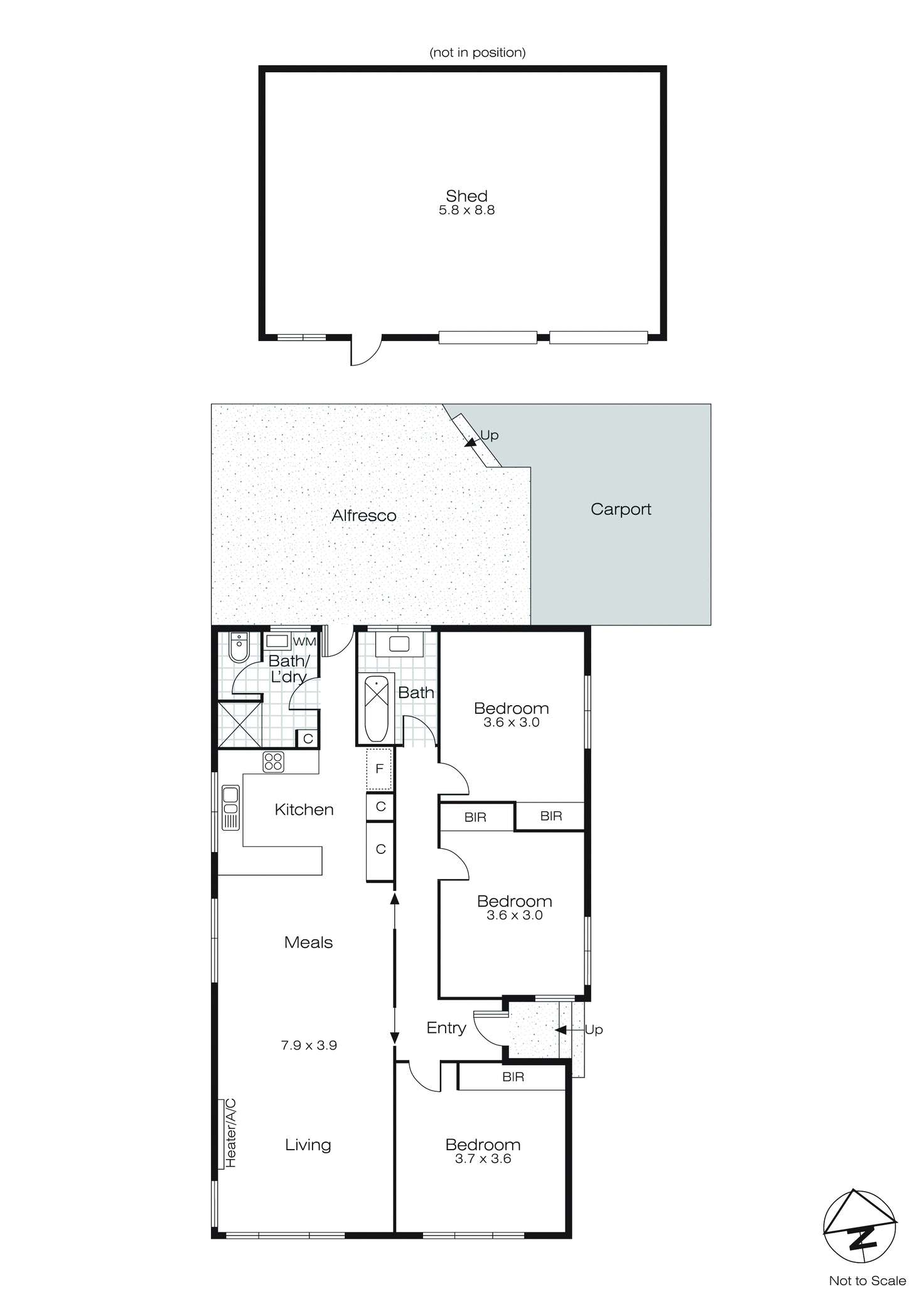 Floorplan of Homely house listing, 12 Lonsdale Street, Redan VIC 3350