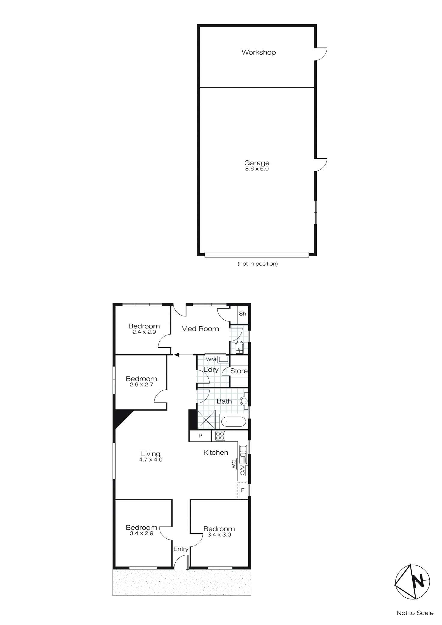 Floorplan of Homely house listing, 611 Windermere Street, Redan VIC 3350