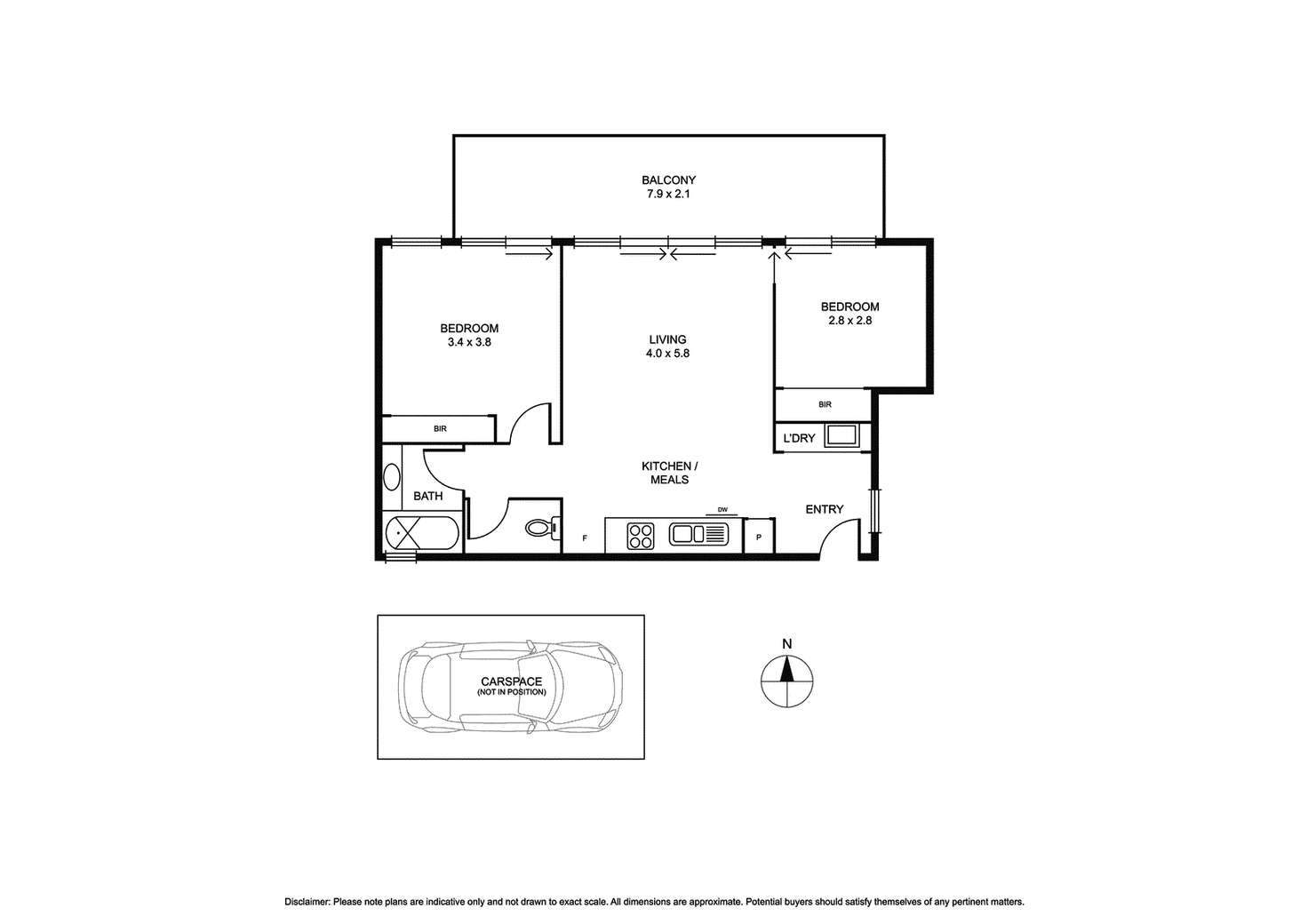 Floorplan of Homely apartment listing, 7/335 North Road, Caulfield South VIC 3162