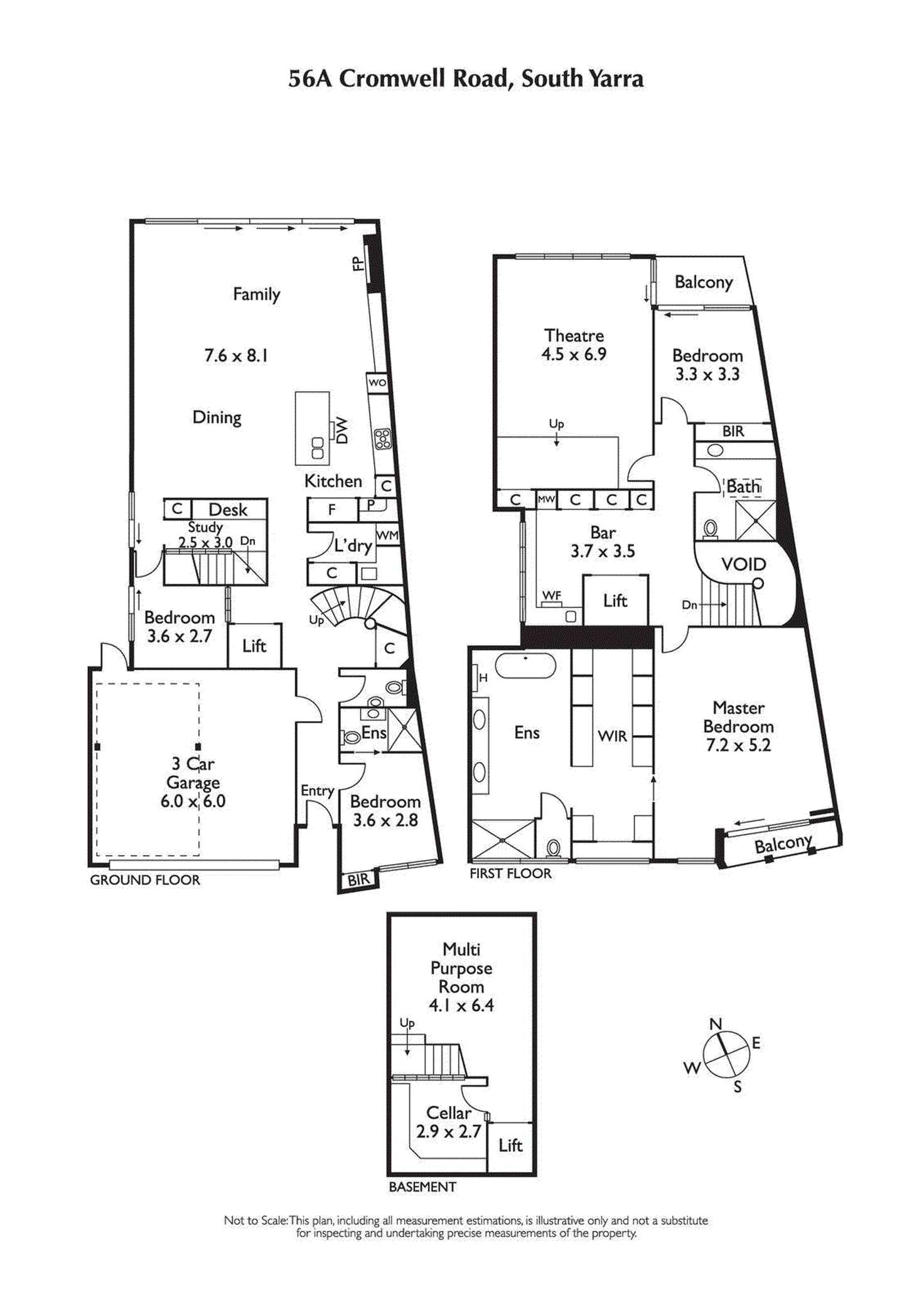 Floorplan of Homely house listing, 56A Cromwell Road, South Yarra VIC 3141