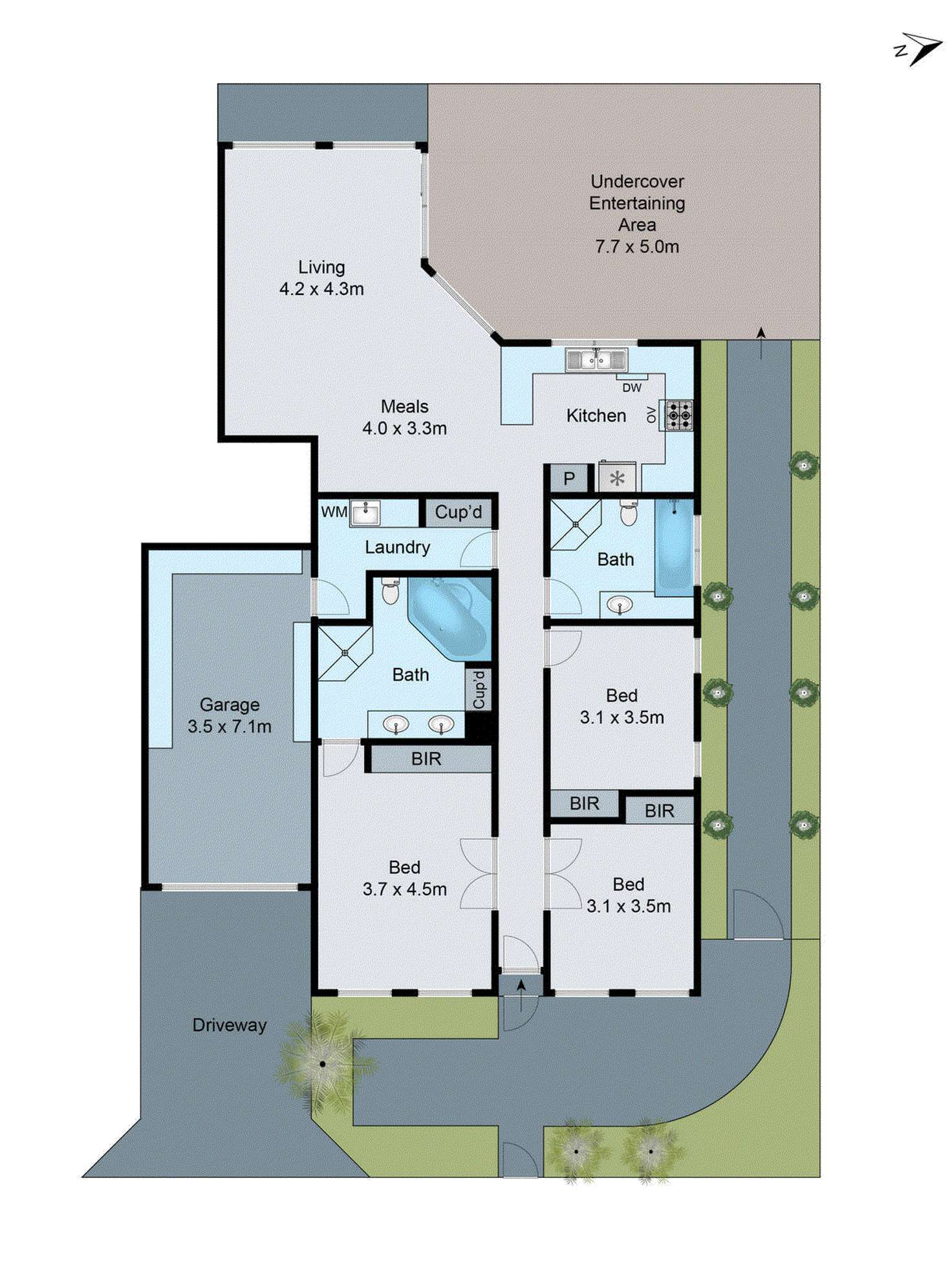 Floorplan of Homely unit listing, 24 Helena Street, Clayton South VIC 3169