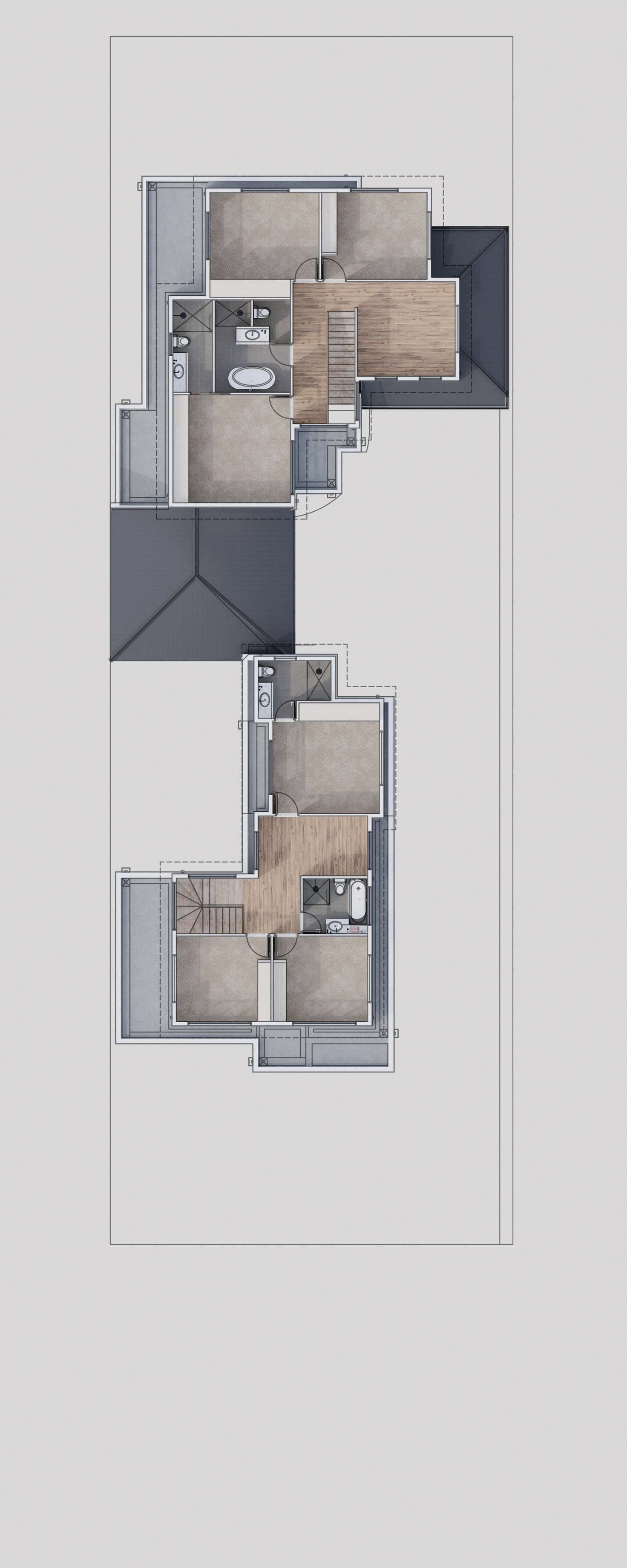 Floorplan of Homely townhouse listing, 1&2/1789 Dandenong Road, Oakleigh East VIC 3166