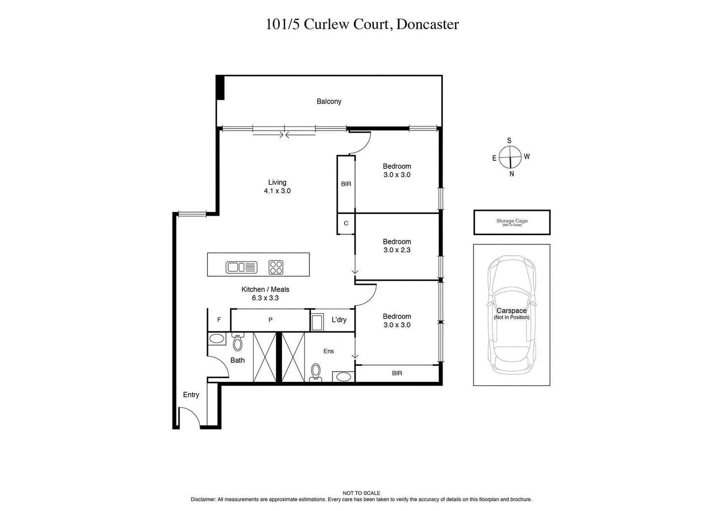 Floorplan of Homely apartment listing, 101/5 Curlew Court, Doncaster VIC 3108