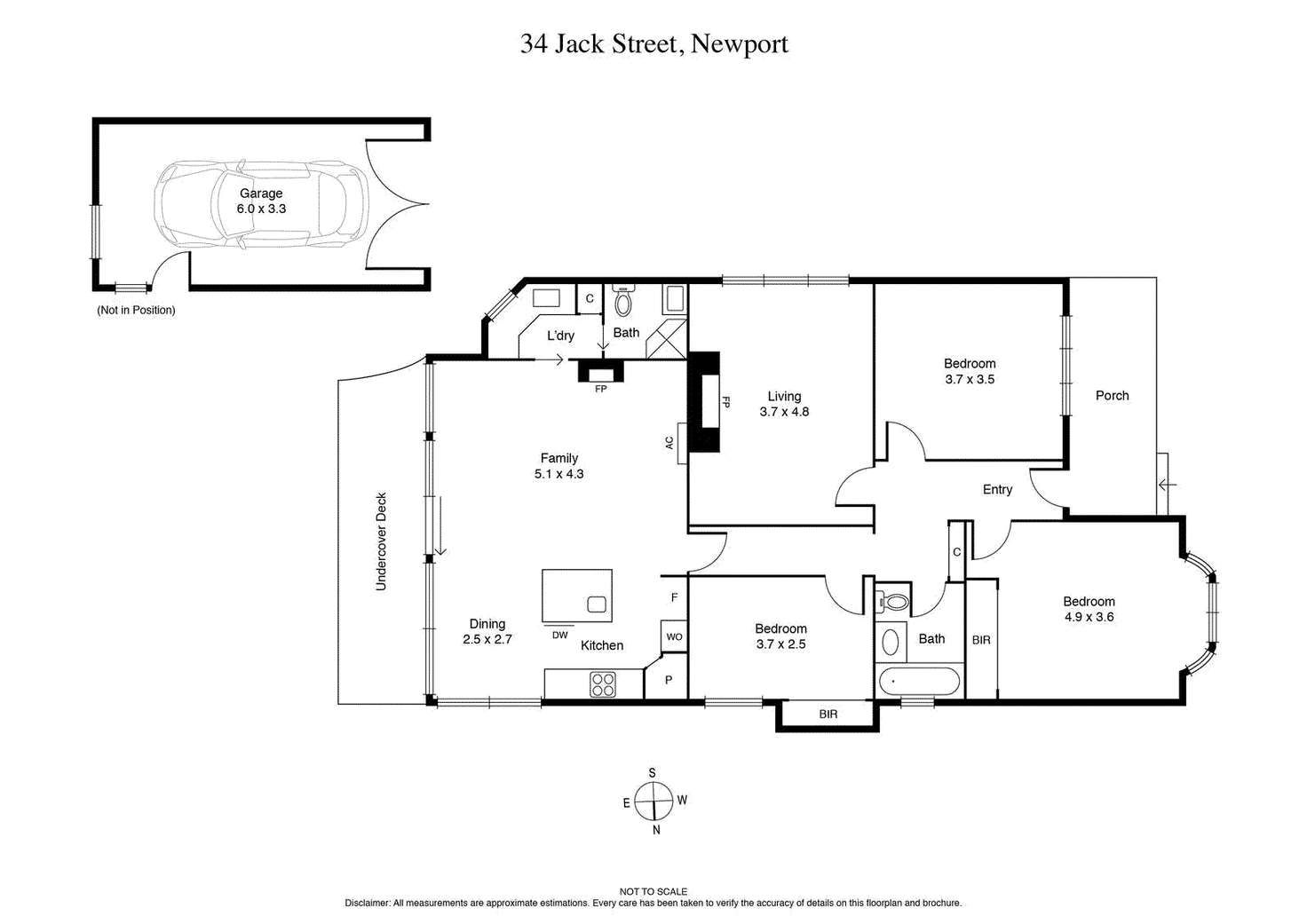 Floorplan of Homely house listing, 34 Jack Street, Newport VIC 3015