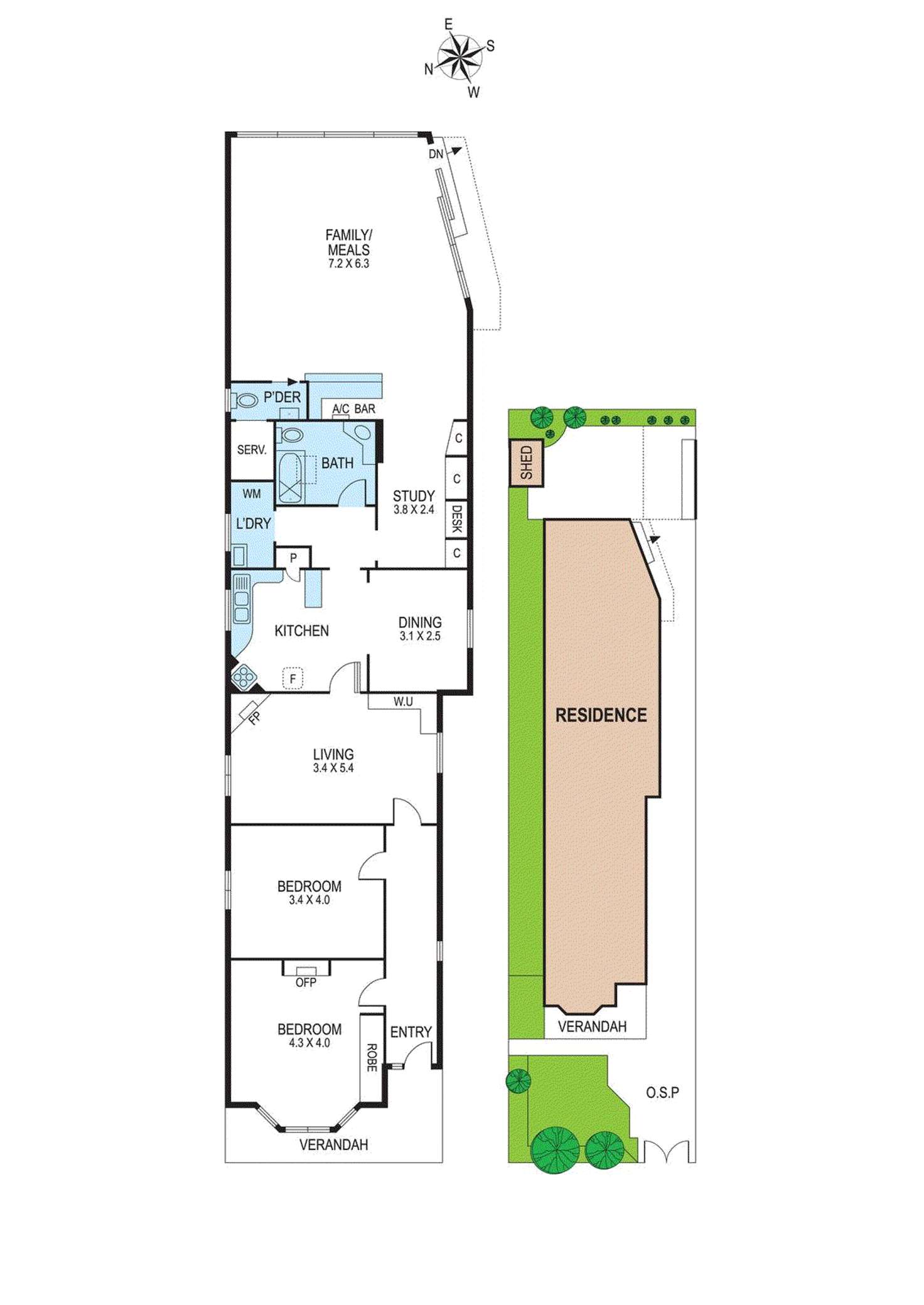 Floorplan of Homely house listing, 24 Walnut Street, Carnegie VIC 3163