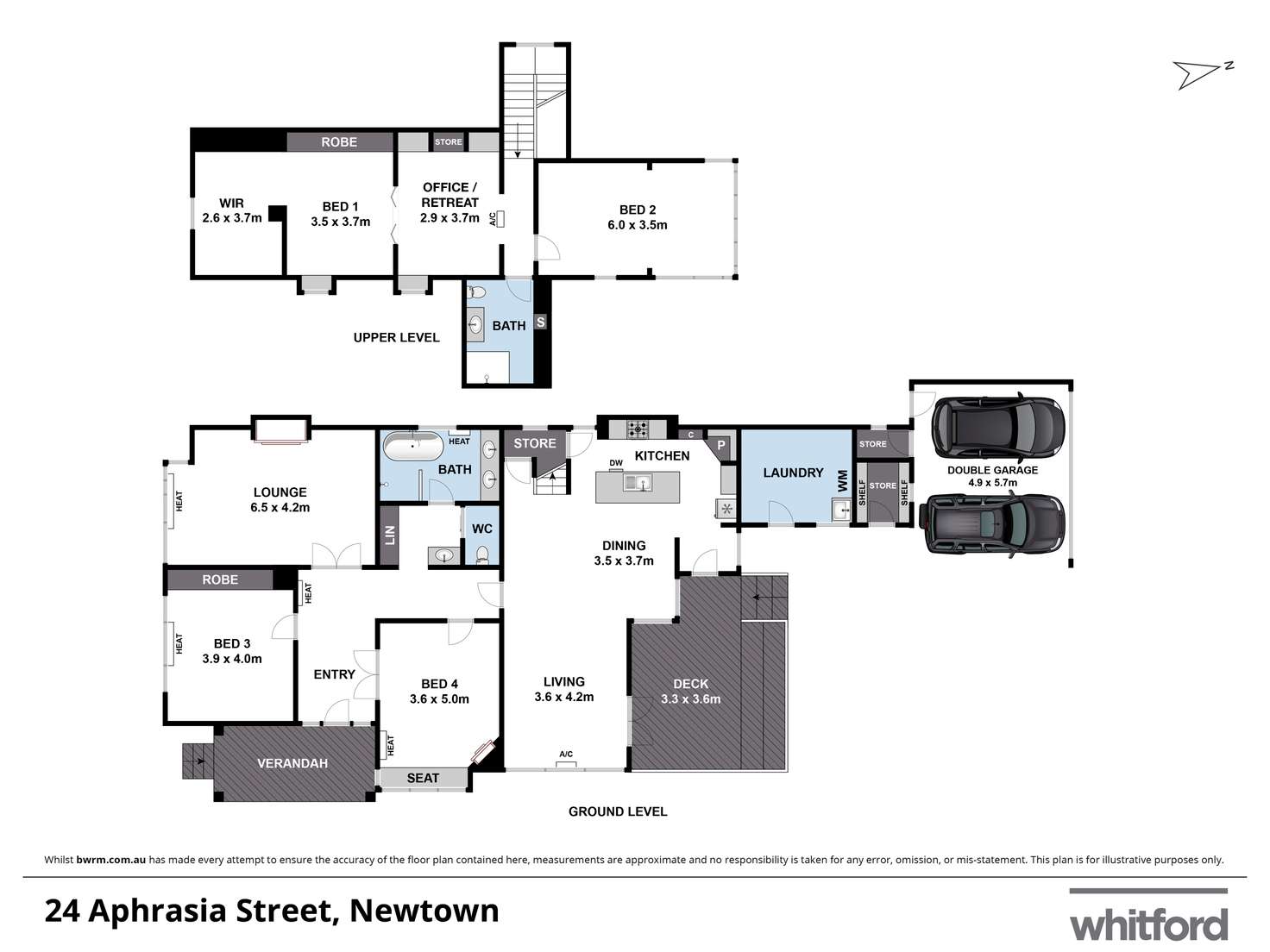 Floorplan of Homely house listing, 24 Aphrasia Street, Newtown VIC 3220