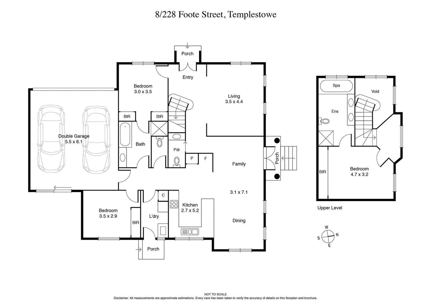 Floorplan of Homely townhouse listing, 8/228 Foote Street, Templestowe VIC 3106