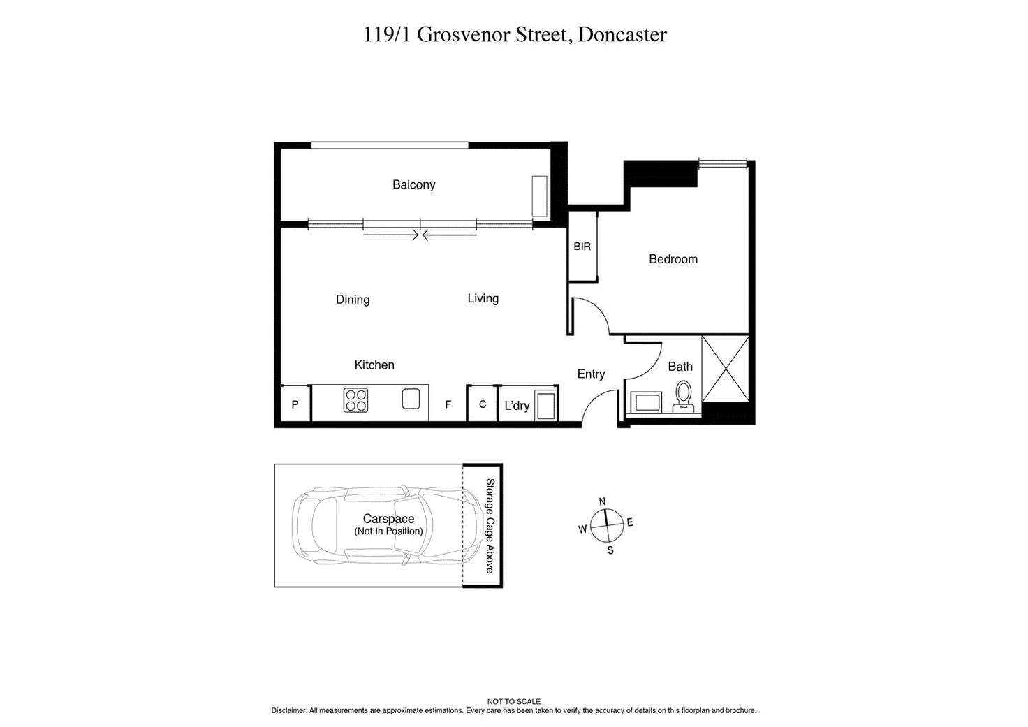 Floorplan of Homely apartment listing, 119/1 Grosvenor Street, Doncaster VIC 3108