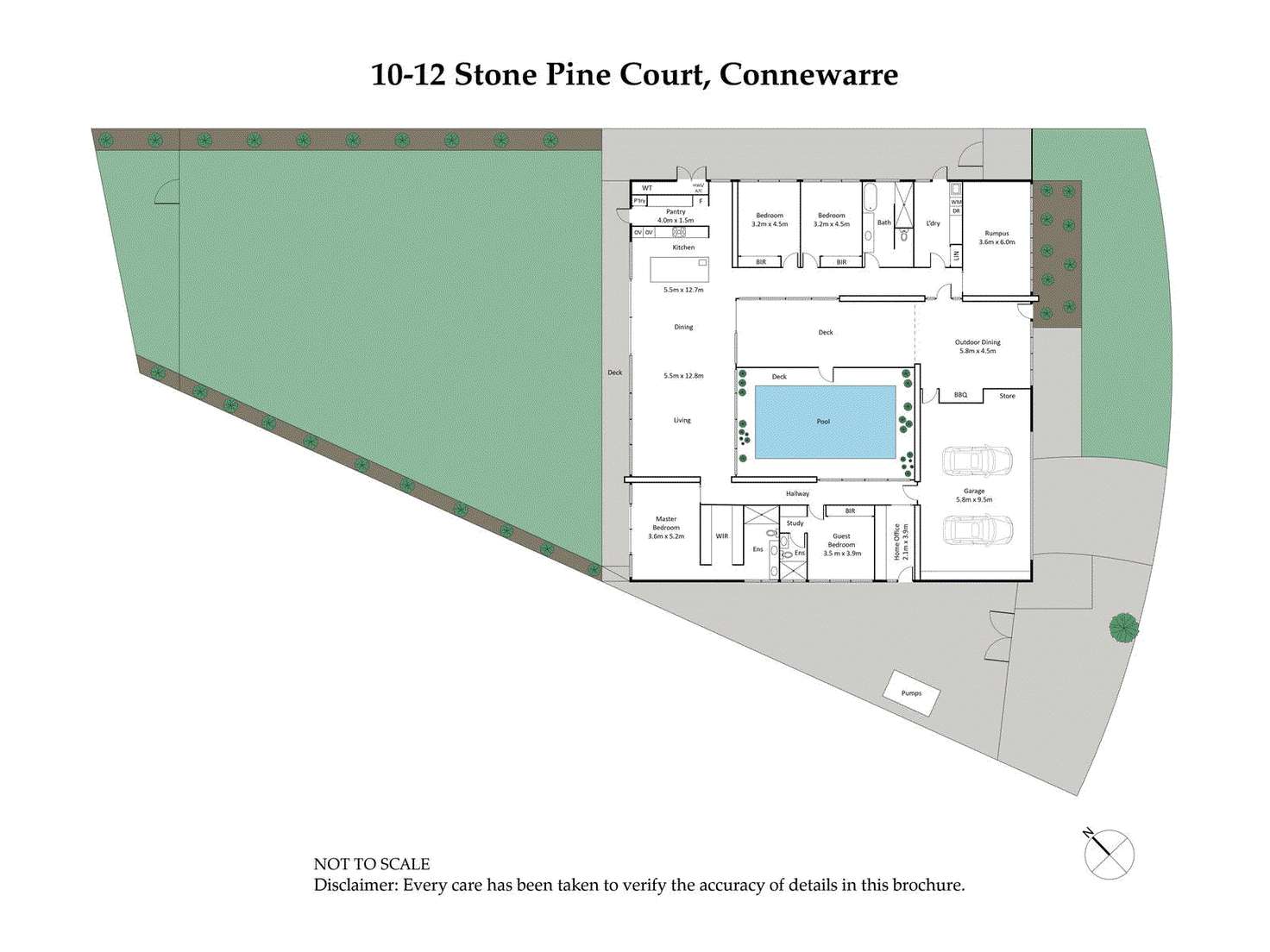 Floorplan of Homely house listing, 10-12 Stone Pine Court, Connewarre VIC 3227