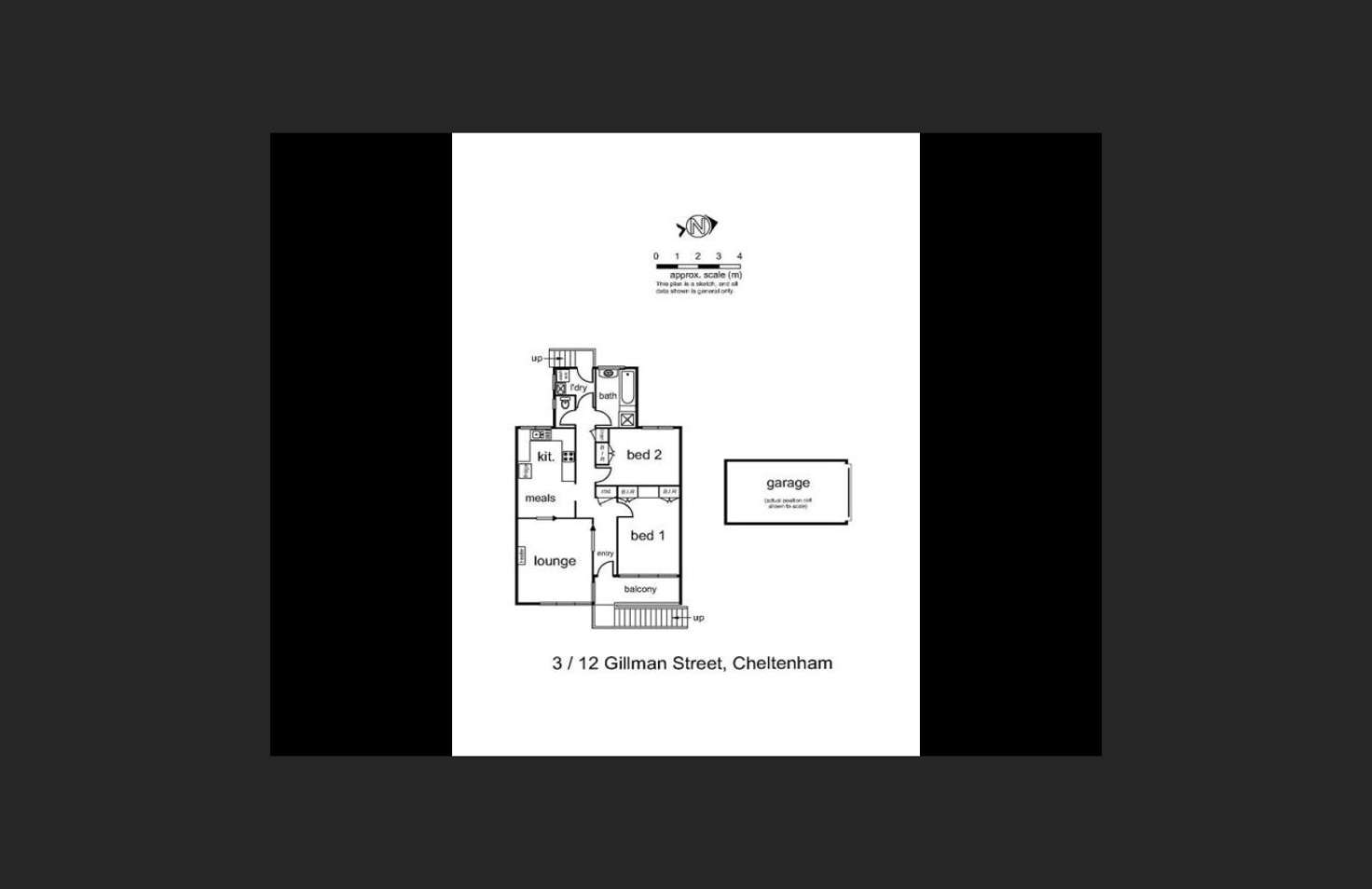 Floorplan of Homely apartment listing, 3/12 Gillman Street, Cheltenham VIC 3192