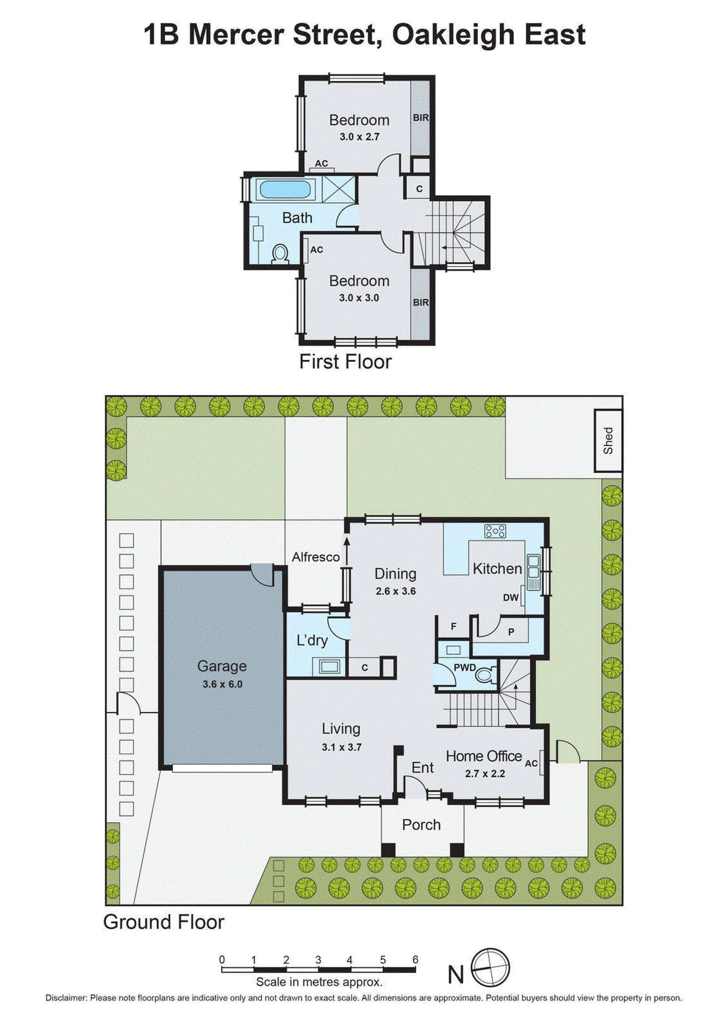 Floorplan of Homely townhouse listing, 1B Mercer Street, Oakleigh East VIC 3166