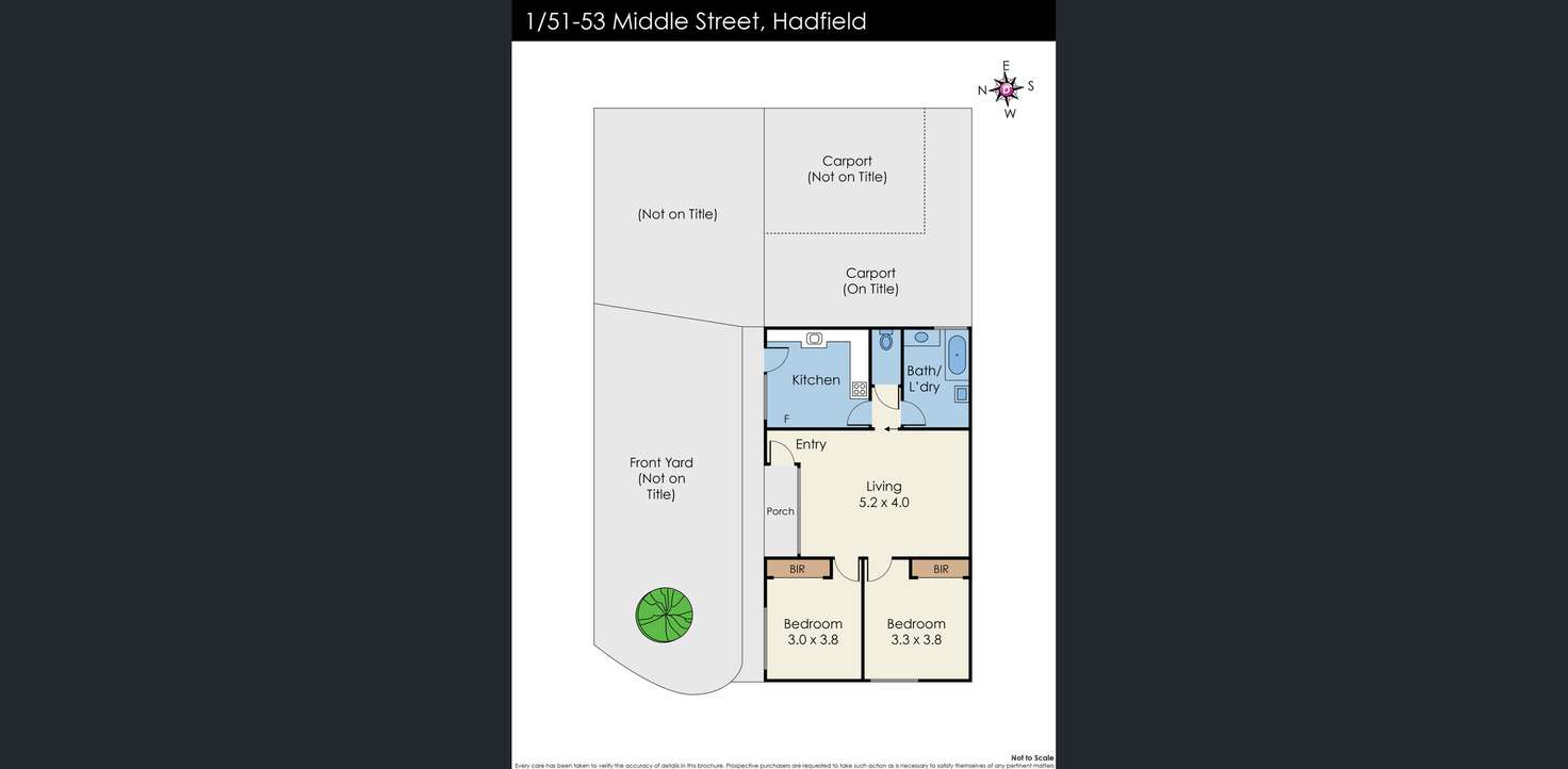 Floorplan of Homely unit listing, 1/51-53 Middle Street, Hadfield VIC 3046