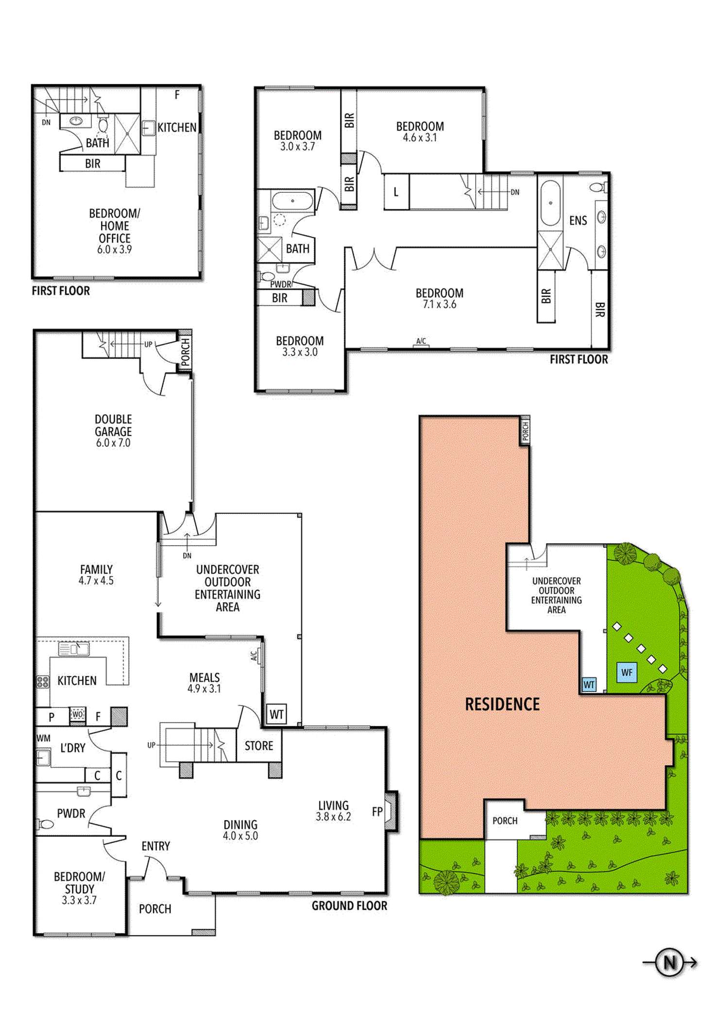 Floorplan of Homely house listing, 13 Carrangall Place, Parkville VIC 3052