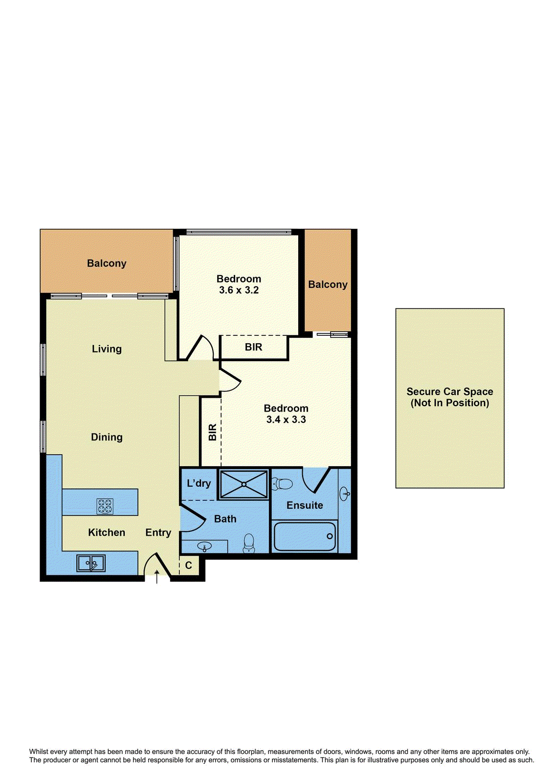 Floorplan of Homely apartment listing, 1612/1 Ascot Vale Road, Flemington VIC 3031