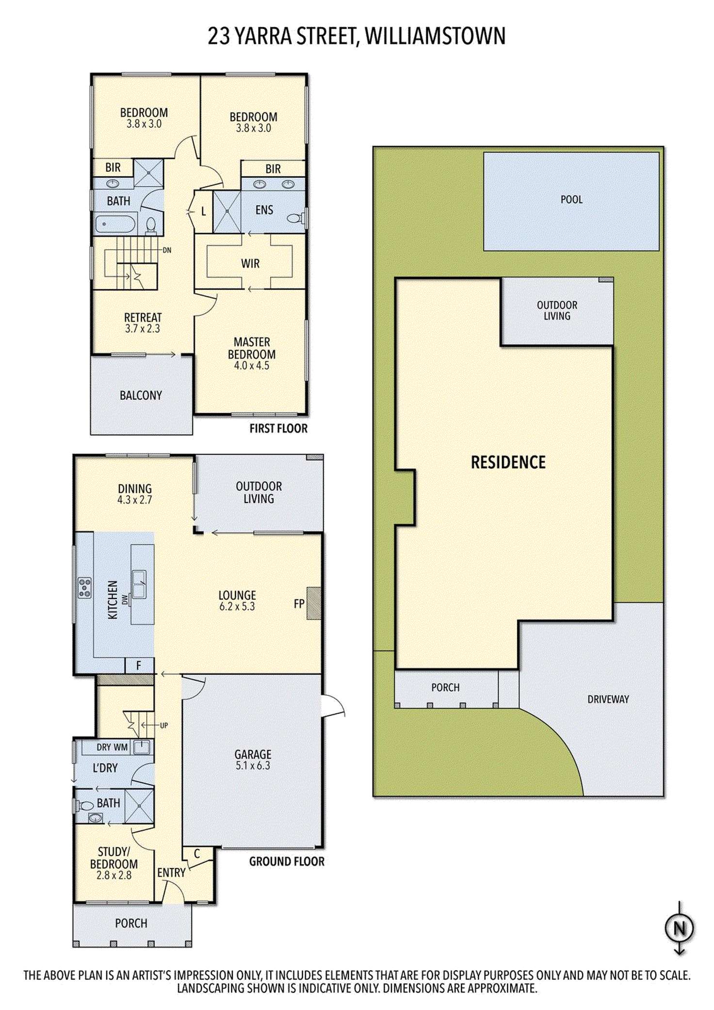 Floorplan of Homely house listing, 23 Yarra Street, Williamstown VIC 3016