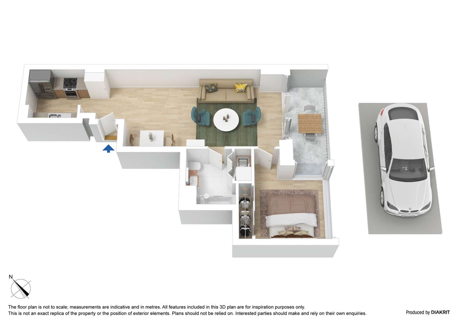 Floorplan of Homely apartment listing, 235/173 City Road, Southbank VIC 3006