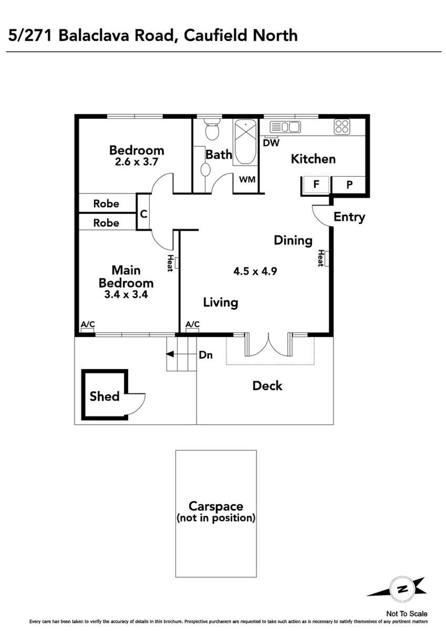 Floorplan of Homely apartment listing, 5/271 Balaclava Road, Caulfield North VIC 3161