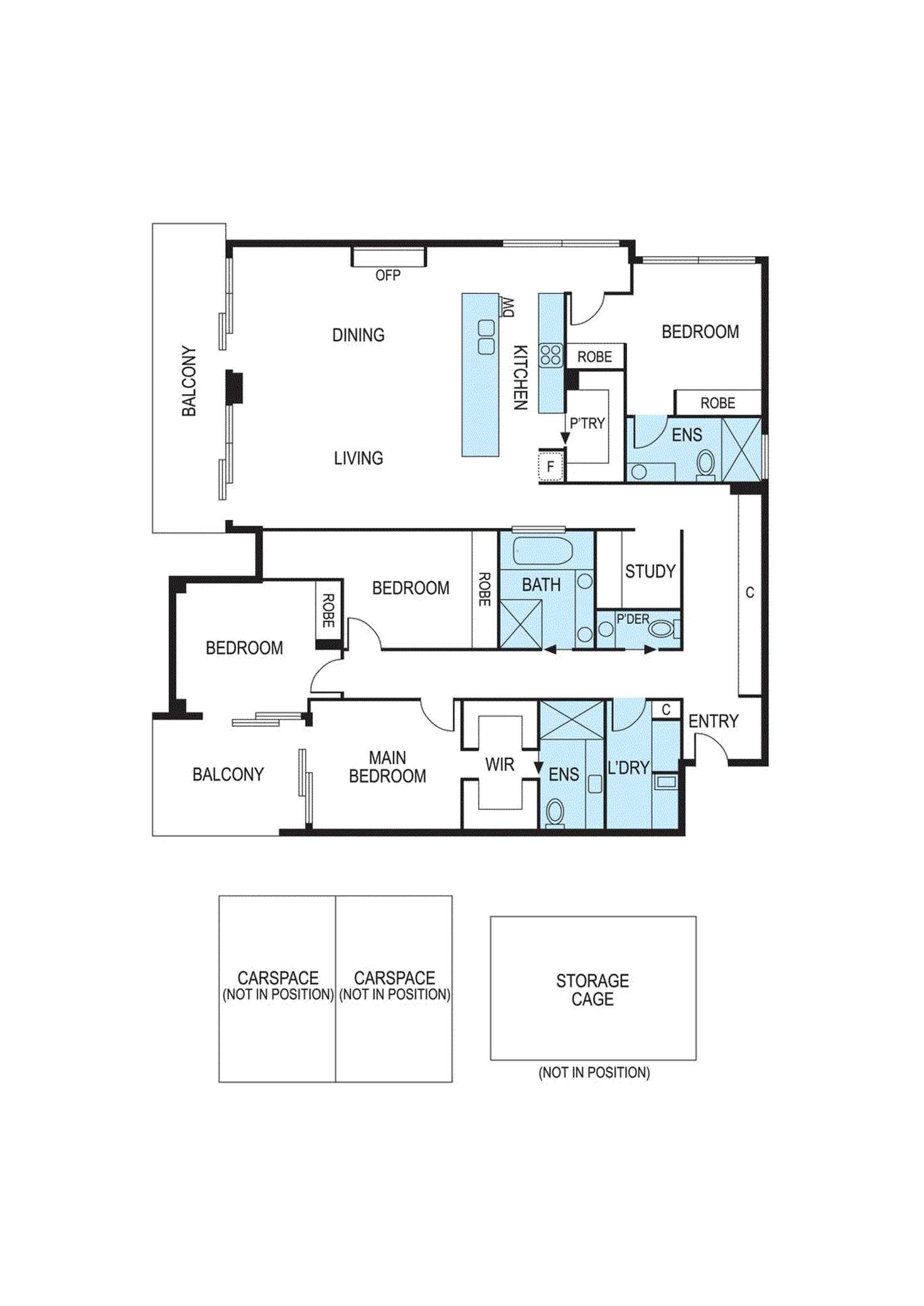 Floorplan of Homely apartment listing, 108/6 Claire Street, Mckinnon VIC 3204