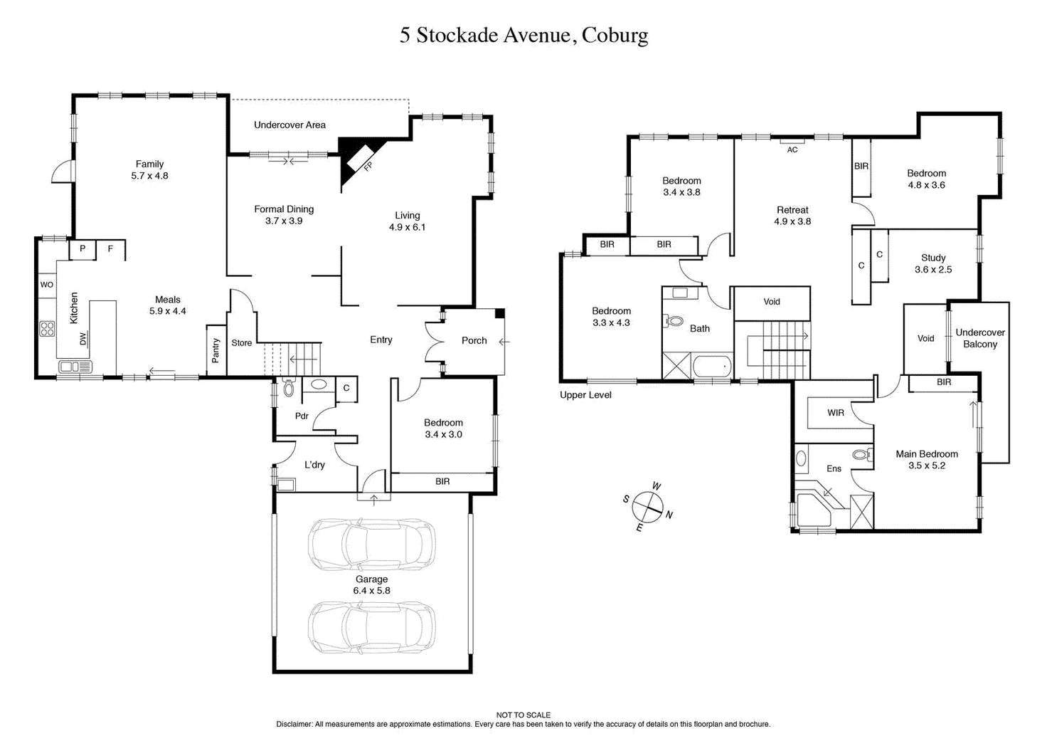 Floorplan of Homely house listing, 5 Stockade Avenue, Coburg VIC 3058