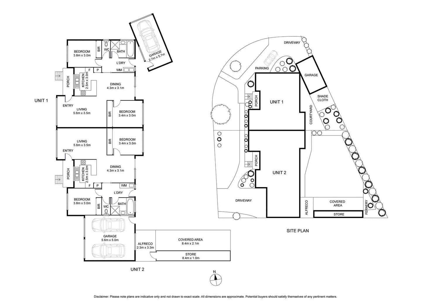 Floorplan of Homely unit listing, 1 & 2/7 Birdie Court, North Geelong VIC 3215