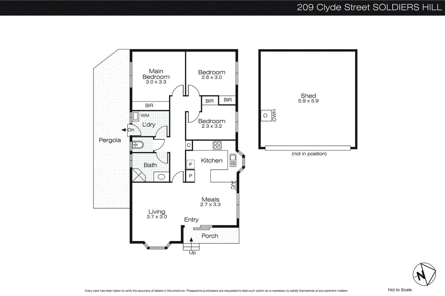 Floorplan of Homely house listing, 209 Clyde Street, Soldiers Hill VIC 3350