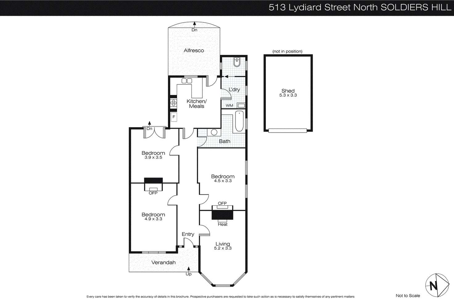 Floorplan of Homely house listing, 513 Lydiard Street North, Soldiers Hill VIC 3350