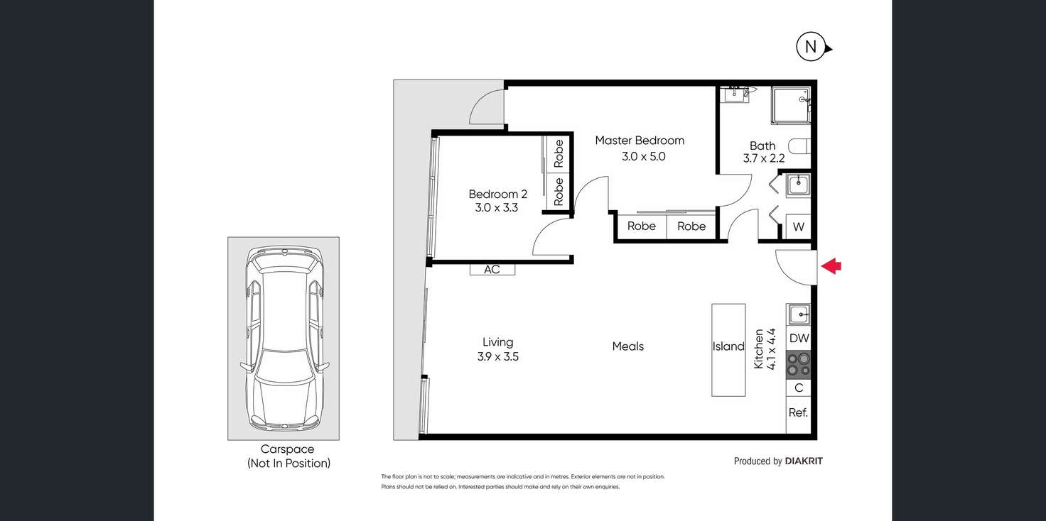 Floorplan of Homely apartment listing, 203/594 St Kilda Road, Melbourne VIC 3004