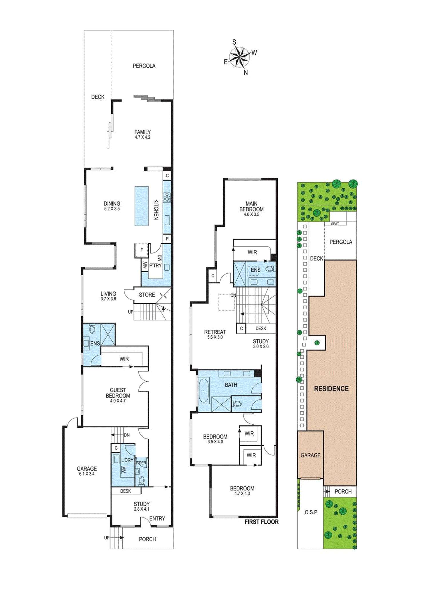 Floorplan of Homely townhouse listing, 70B Kennedy Street, Bentleigh East VIC 3165