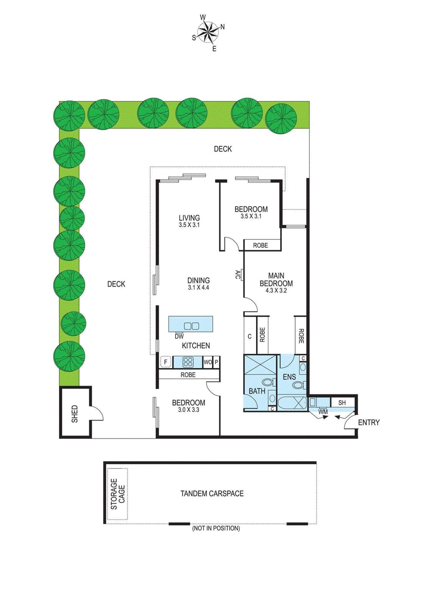 Floorplan of Homely apartment listing, 10/28 Jersey Parade, Carnegie VIC 3163