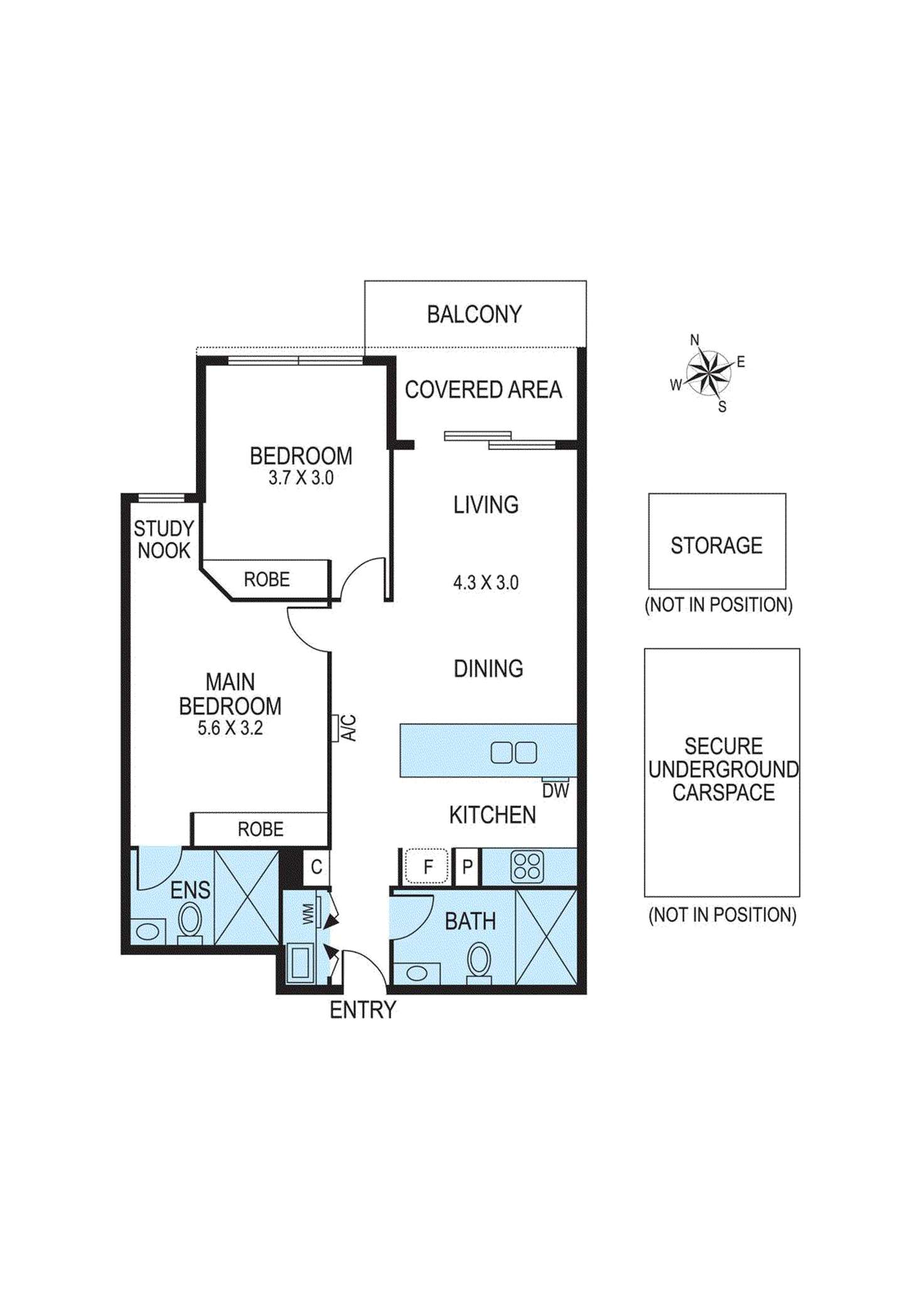 Floorplan of Homely apartment listing, 107/39 Nicholson Street, Bentleigh VIC 3204