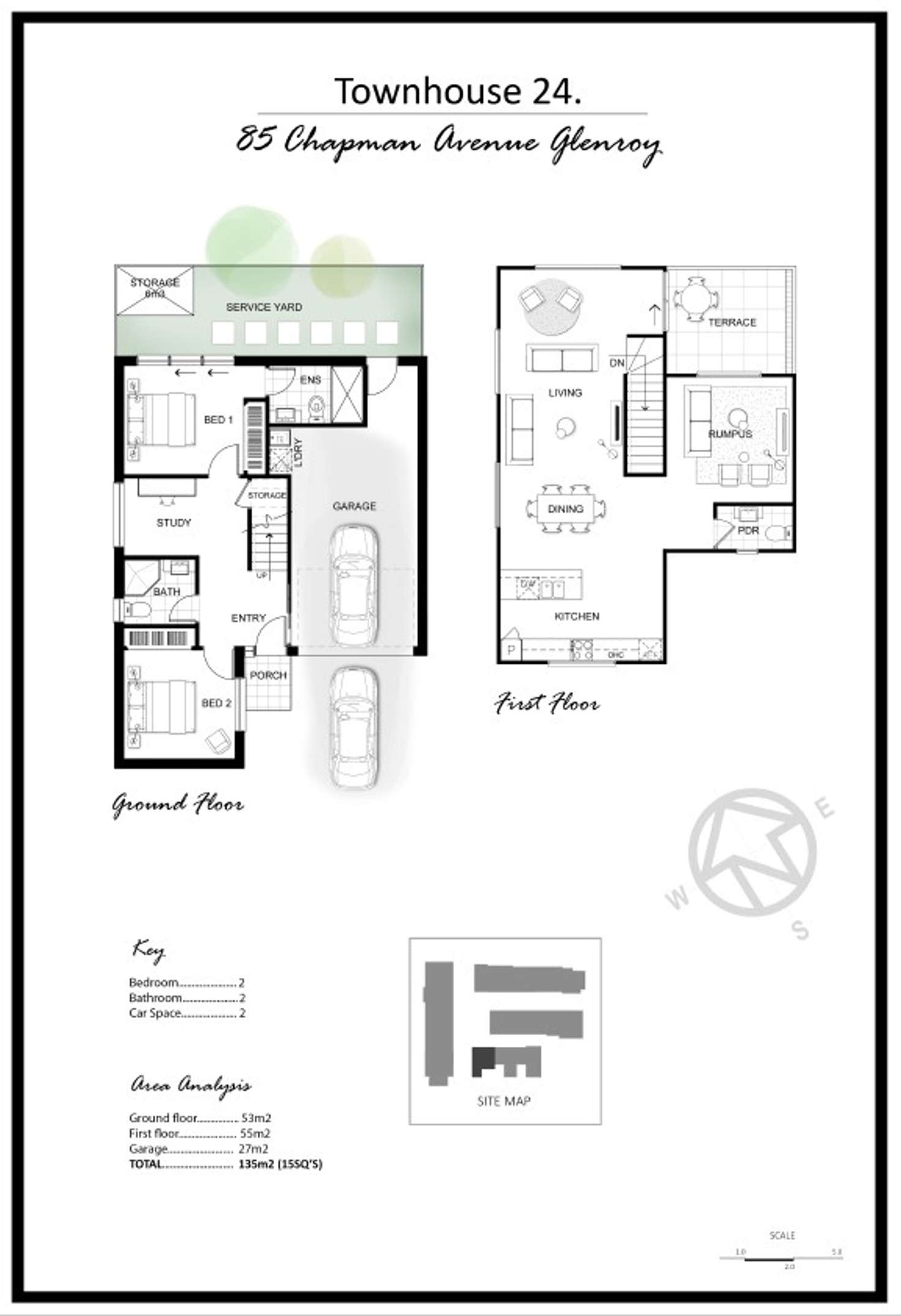 Floorplan of Homely townhouse listing, 24/85 Chapman Avenue, Glenroy VIC 3046