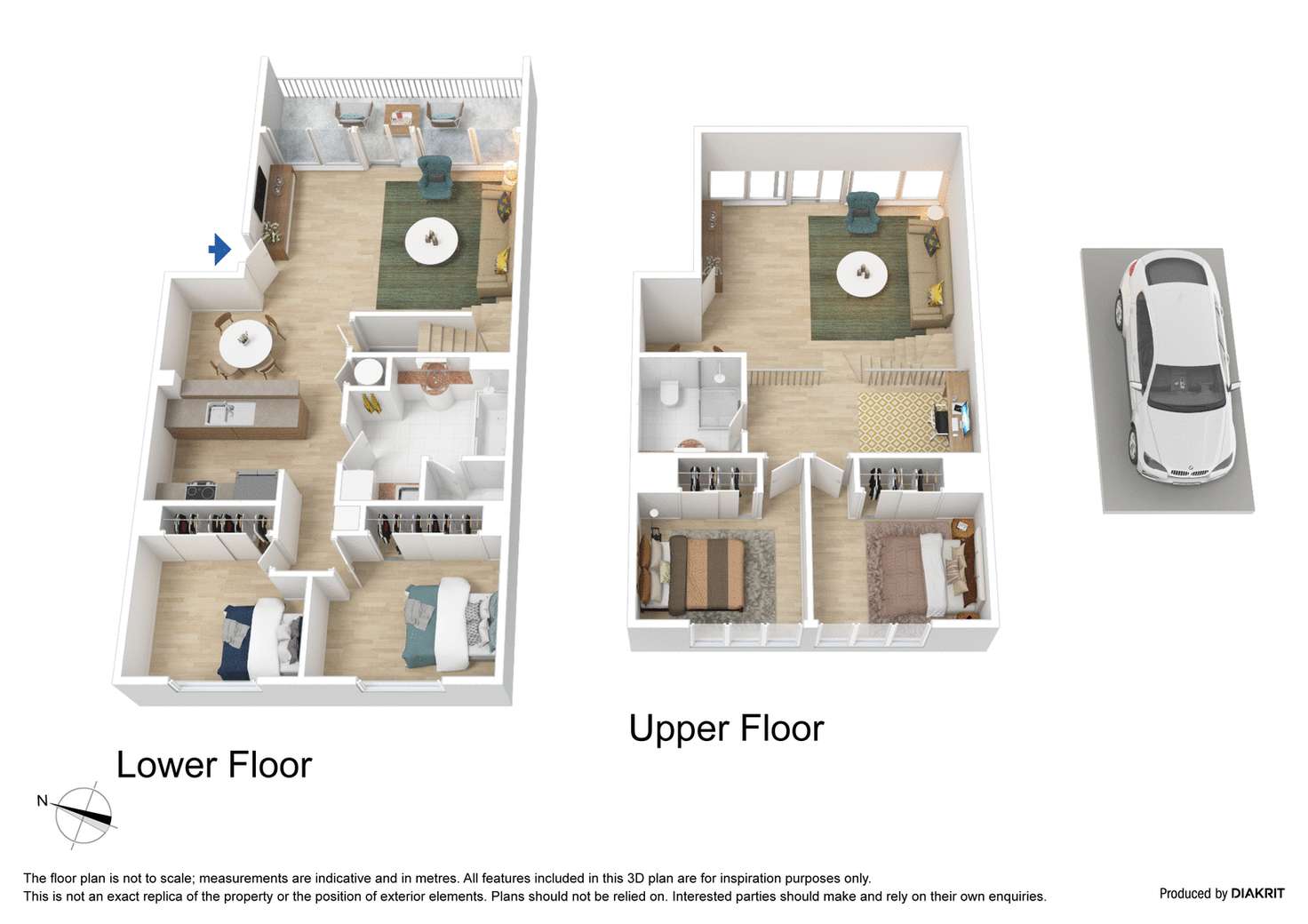 Floorplan of Homely apartment listing, 6/3 Bedford Street, North Melbourne VIC 3051