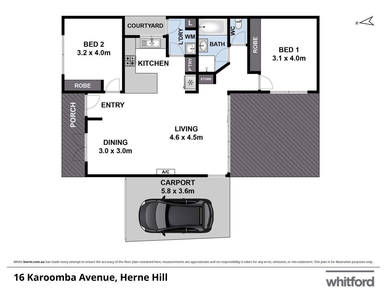 Floorplan of Homely house listing, 16 Karoomba Avenue, Herne Hill VIC 3218