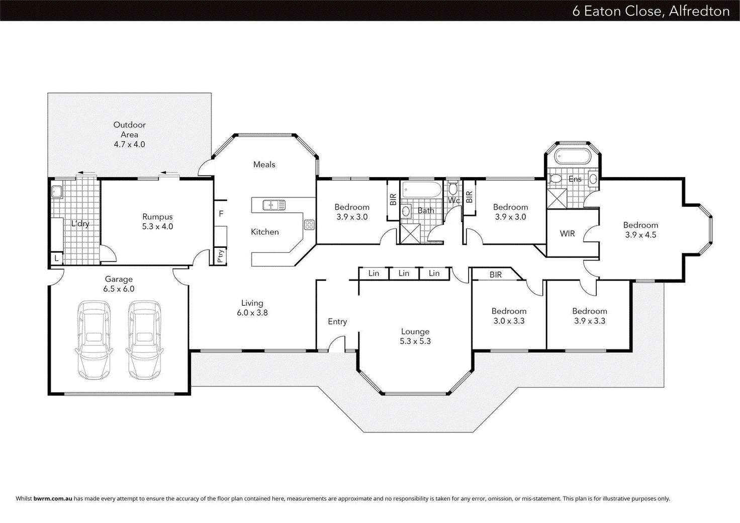 Floorplan of Homely house listing, 6 Eaton Close, Alfredton VIC 3350