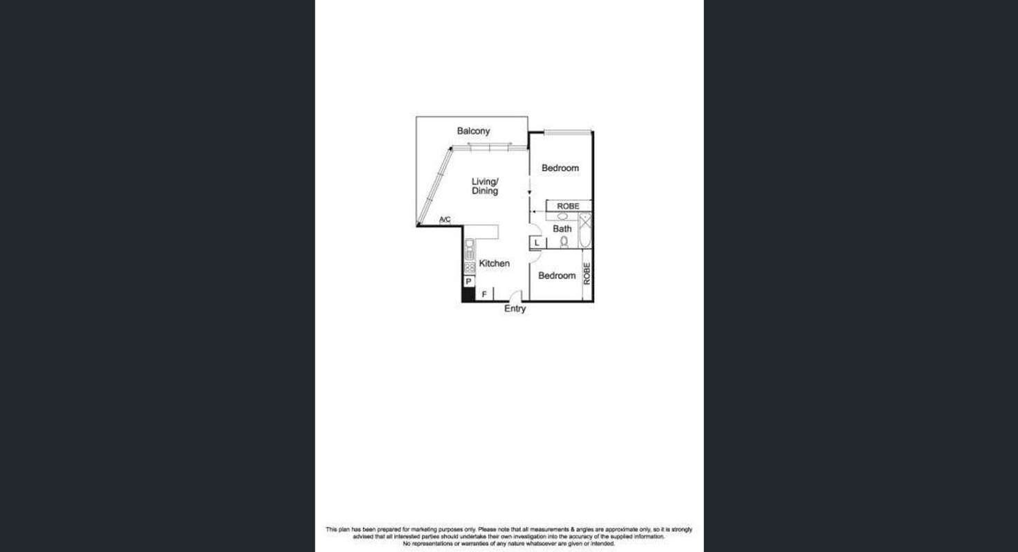 Floorplan of Homely apartment listing, 413/54 Nott Street, Port Melbourne VIC 3207
