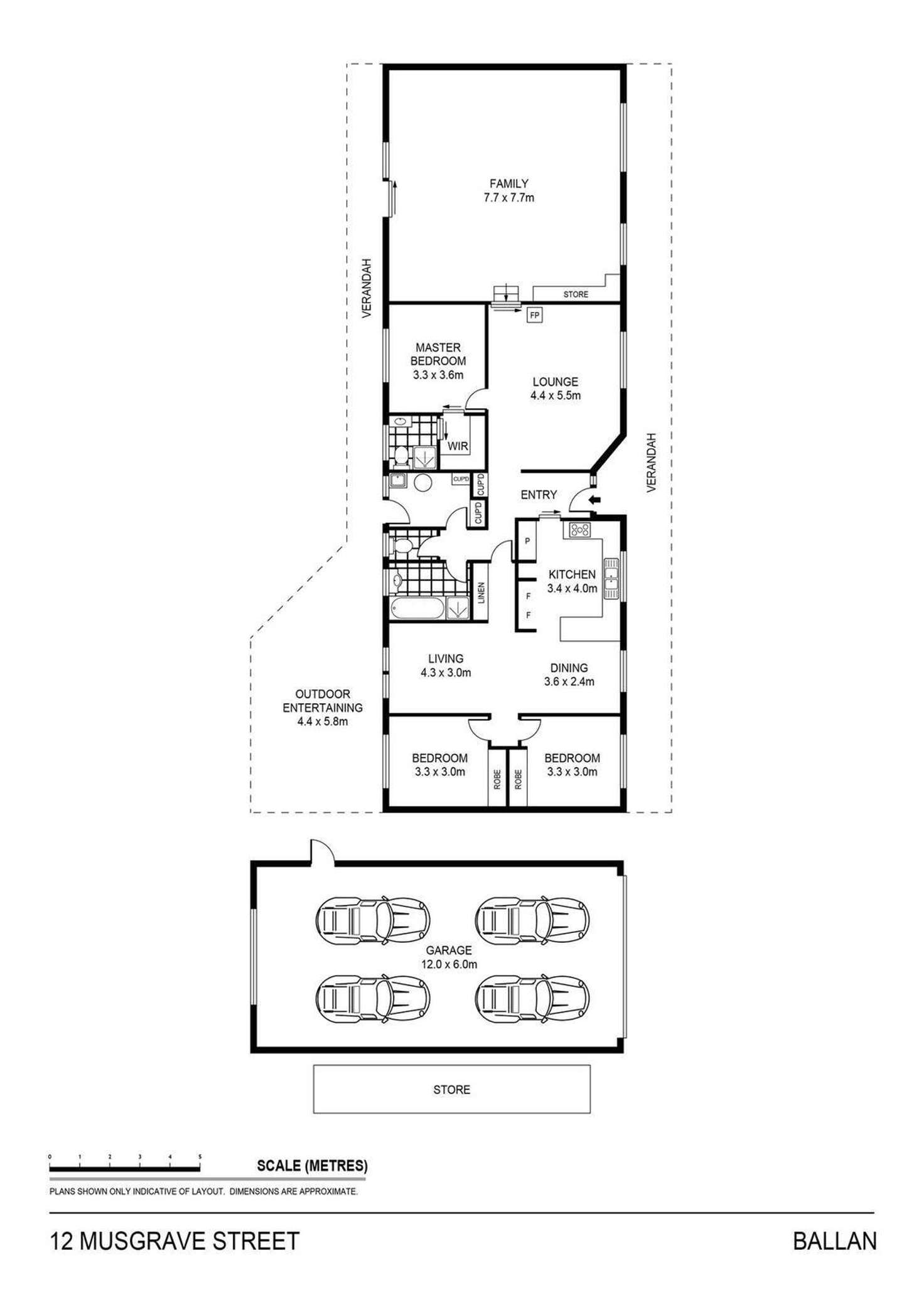 Floorplan of Homely house listing, 12 Musgrave Street, Ballan VIC 3342