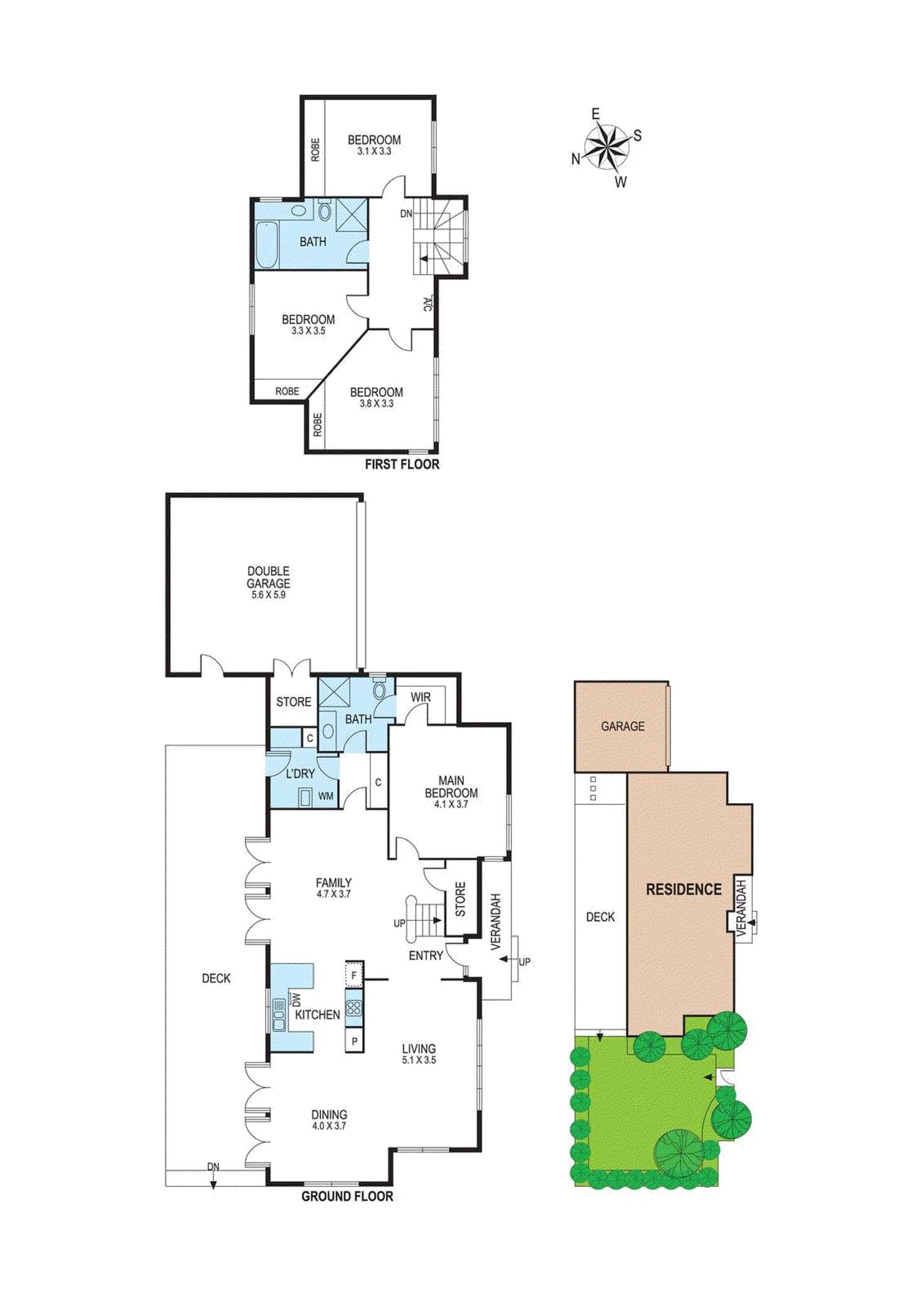 Floorplan of Homely townhouse listing, 1/68 Ulupna Road, Ormond VIC 3204