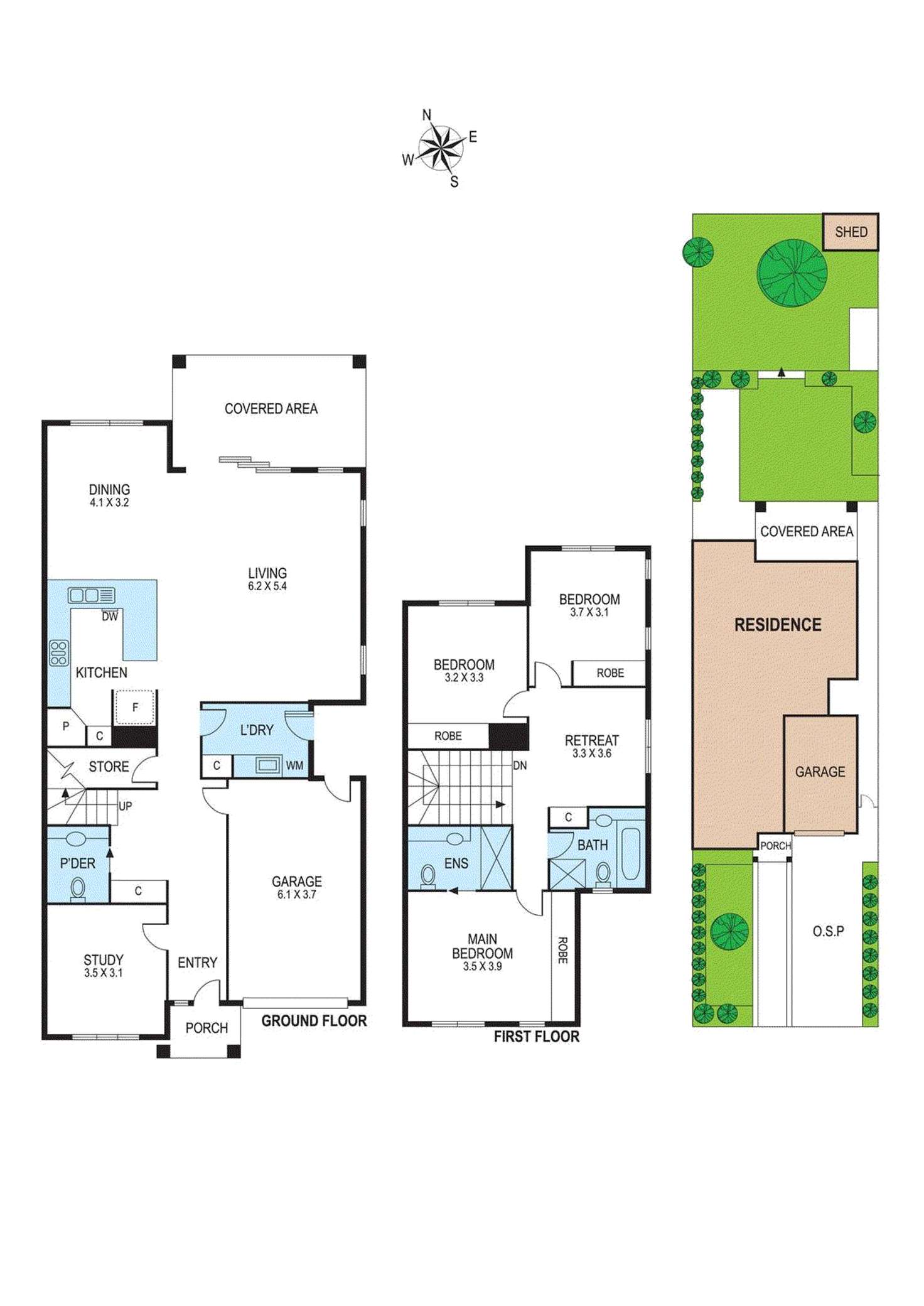 Floorplan of Homely townhouse listing, 27B Wamba Road, Bentleigh East VIC 3165