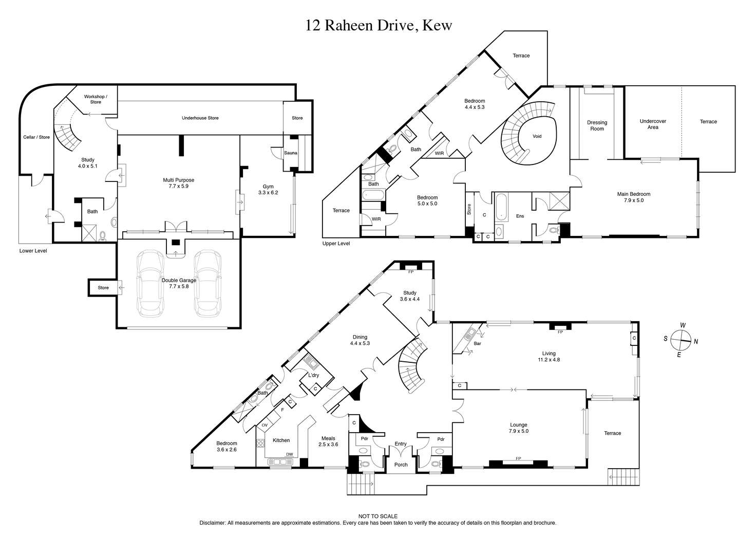 Floorplan of Homely house listing, 12 Raheen Drive, Kew VIC 3101