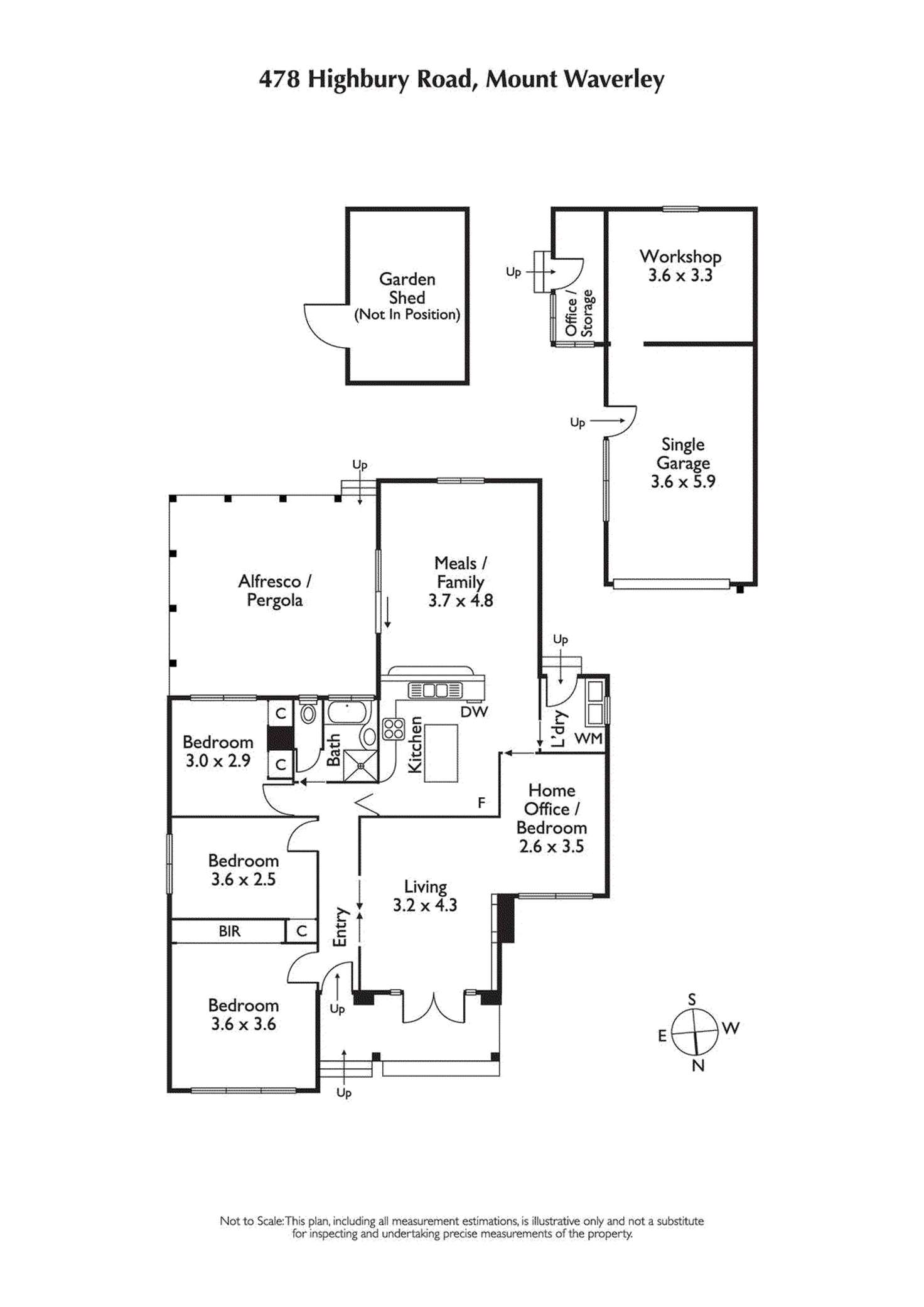 Floorplan of Homely house listing, 478 Highbury Road, Mount Waverley VIC 3149